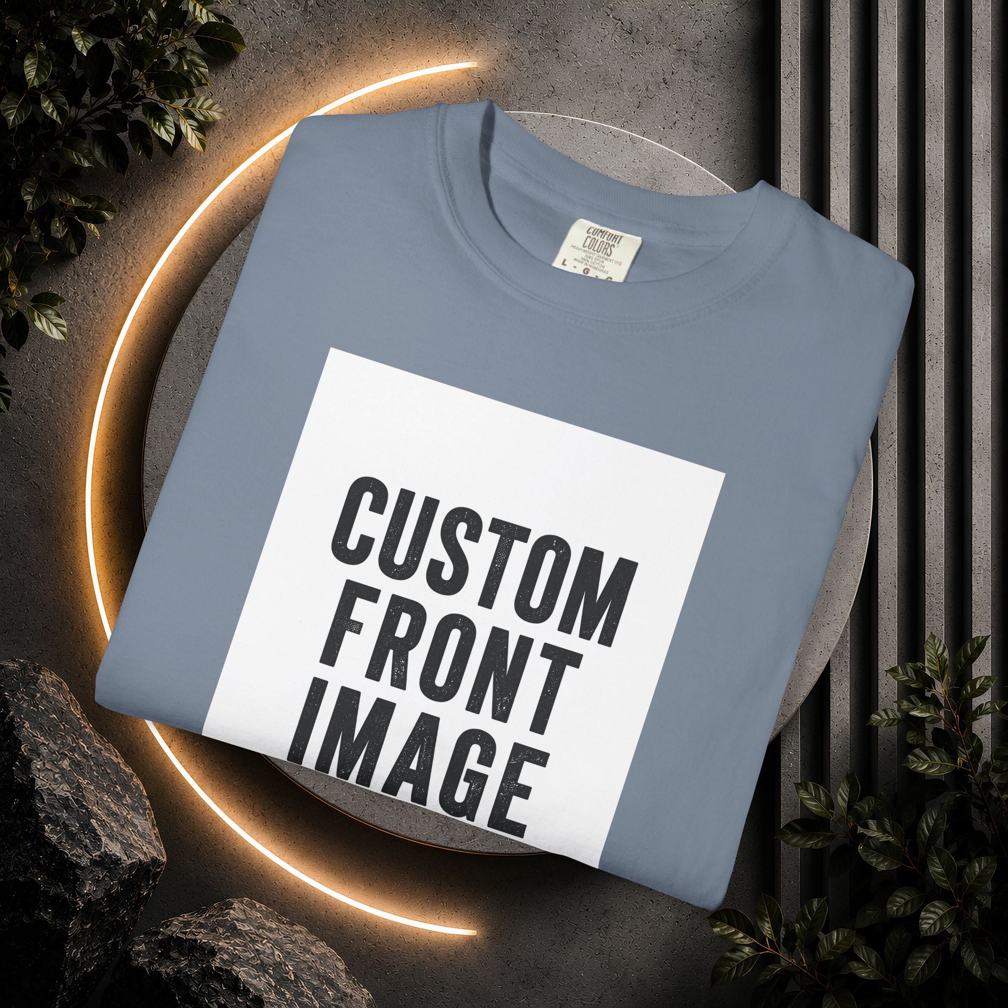 Custom Portrait Small Image Front T-Shirt - Add Your Own Image