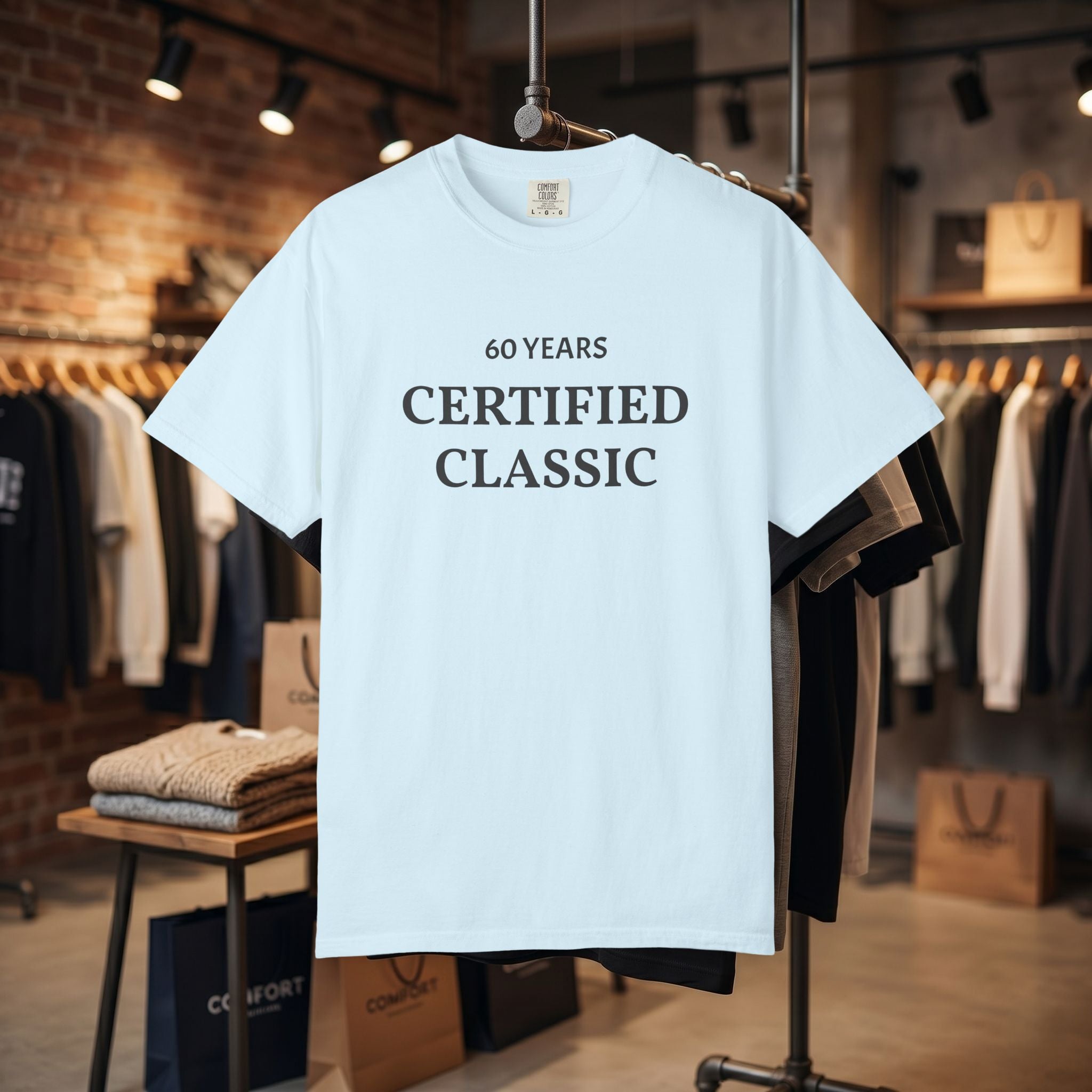 Custom Text "Certified Classic" T-Shirt — Personalized Text Tee