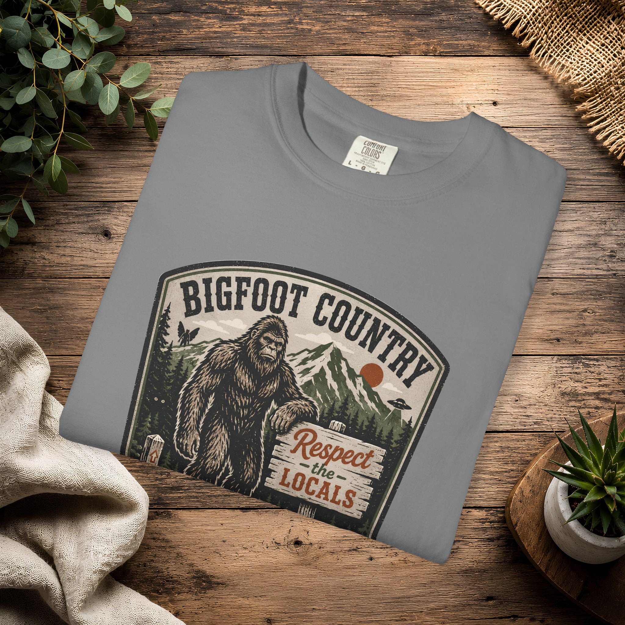 Bigfoot Country T-Shirt — Respect the Locals Outdoor Graphic Tee