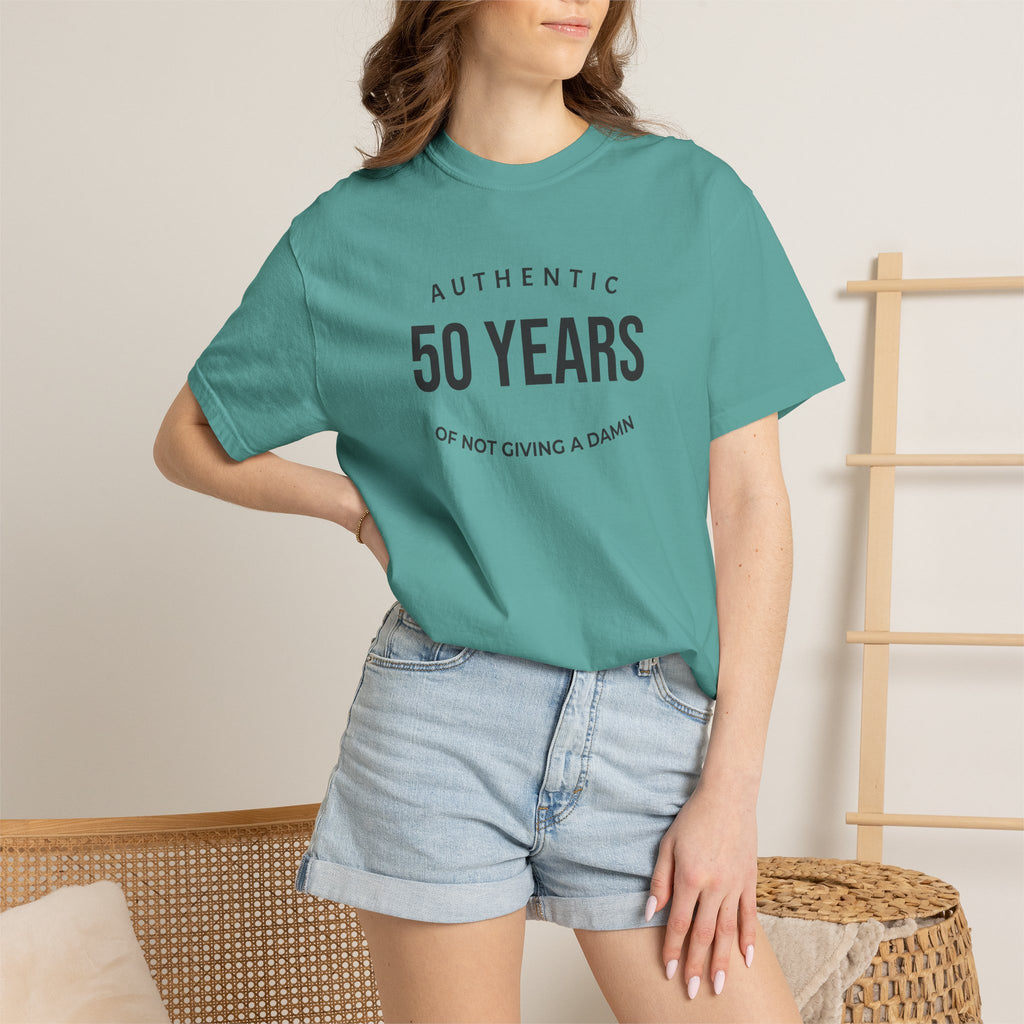 "Authentic" Custom Text "of Not Giving a Damn" T-Shirt