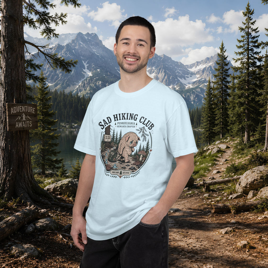 Squonk Sad Hiking Club T-Shirt — Vintage Mountain Camping Tee