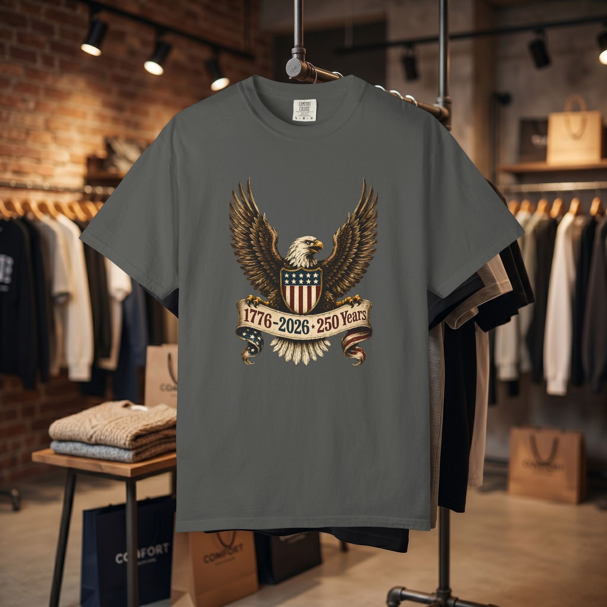 American Eagle 1776-2026 250 Years T-shirt | Patriotic Independence Tee
