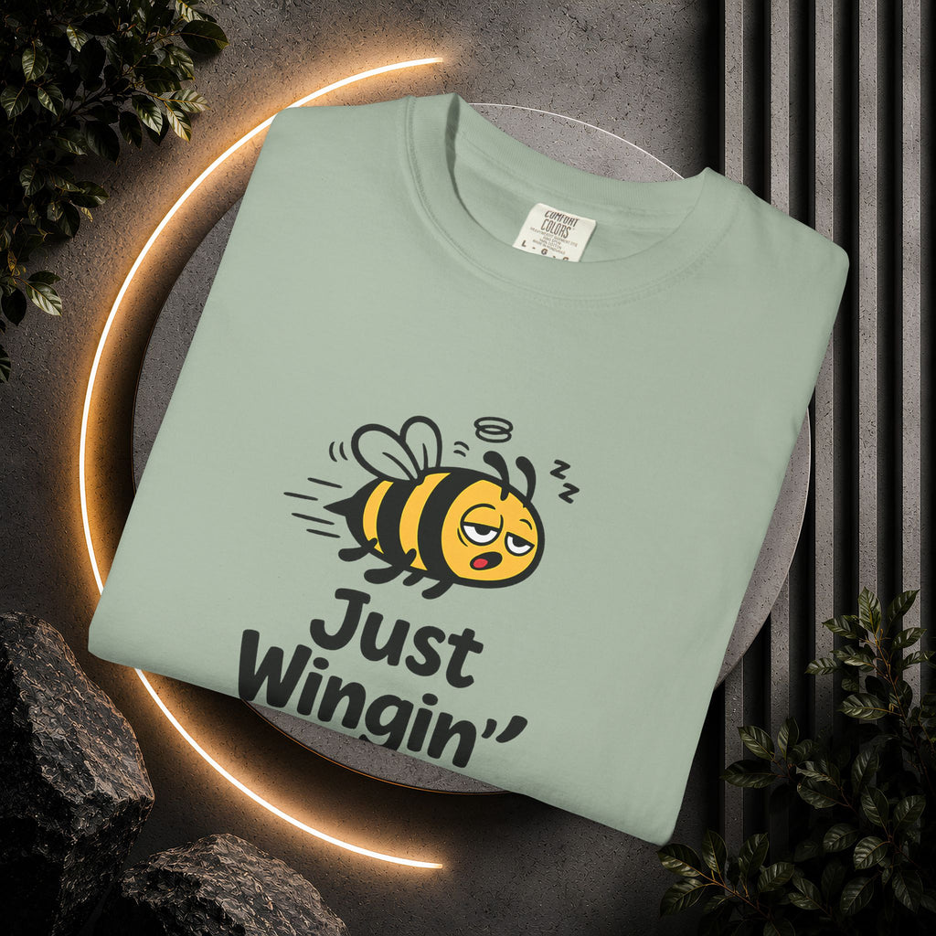 Just Wingin' It Bee T-Shirt — Funny Bee Graphic Tee