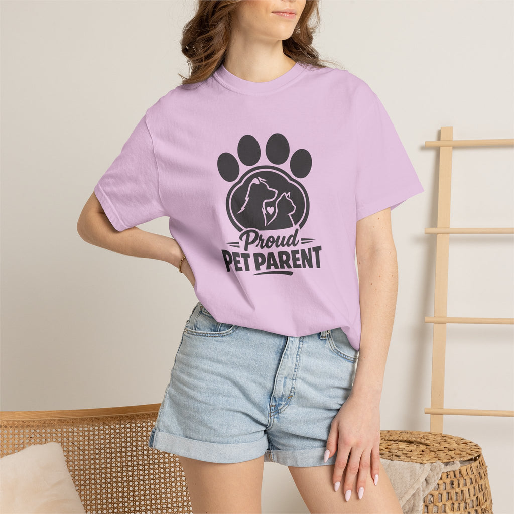 Proud Pet Parent T-Shirt — Paw Print Dog & Cat Shirt for Animal Lovers