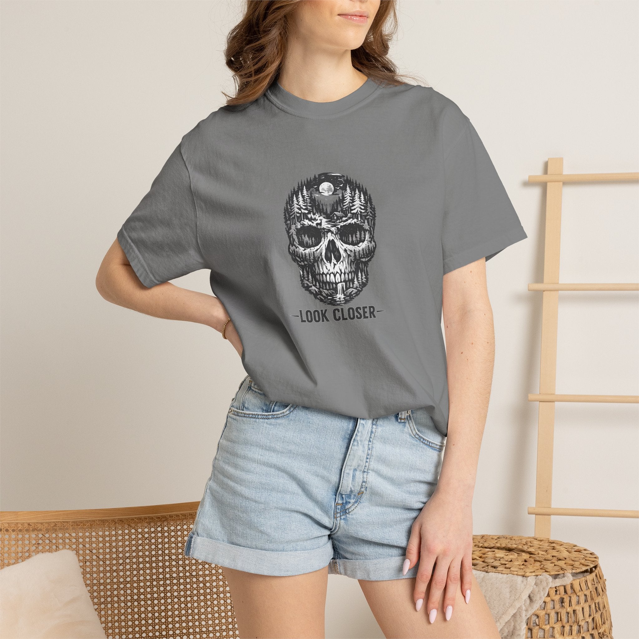 Skull Forest 'Look Closer' Graphic T-Shirt