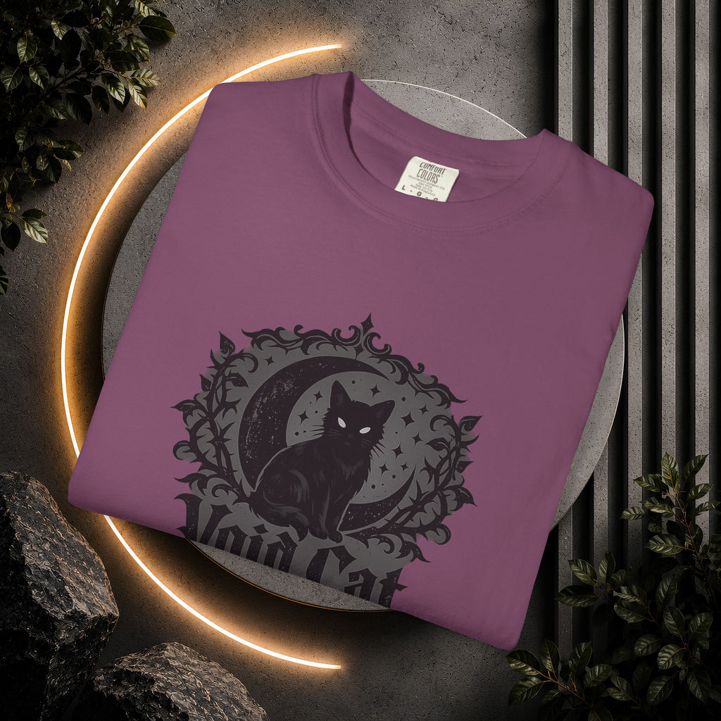 Void Cat T-Shirt — Gothic Black Cat Graphic Tee