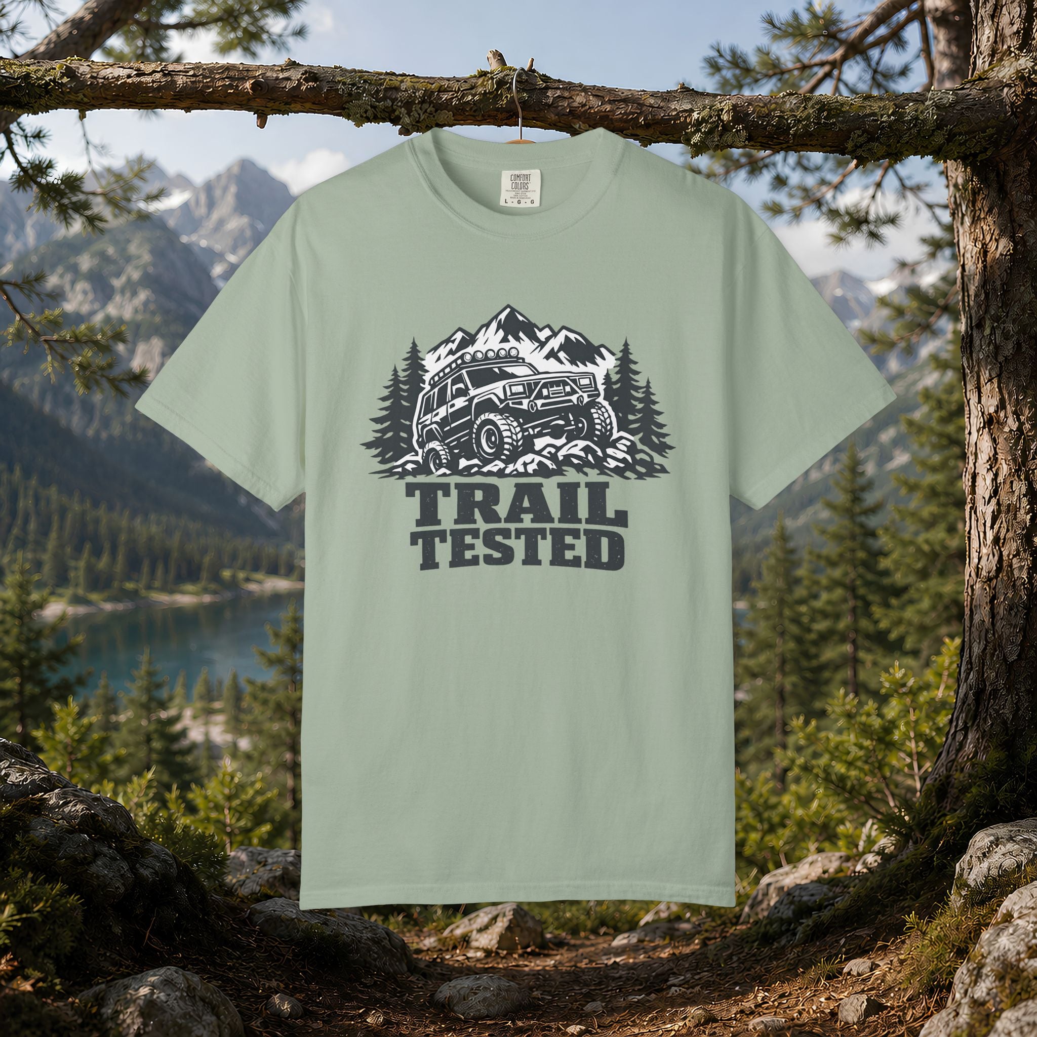 Trail Tested T-Shirt — Off-Road Jeep Mountain Adventure Tee