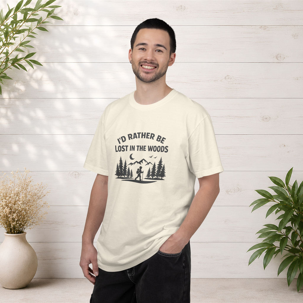 I'd Rather Be Lost In The Woods T-Shirt — Hiking Nature Graphic Tee