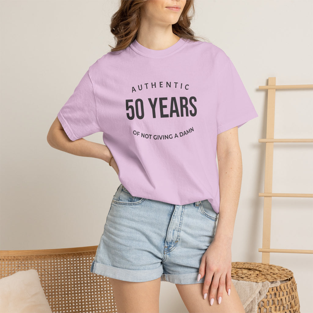 "Authentic" Custom Text "of Not Giving a Damn" T-Shirt