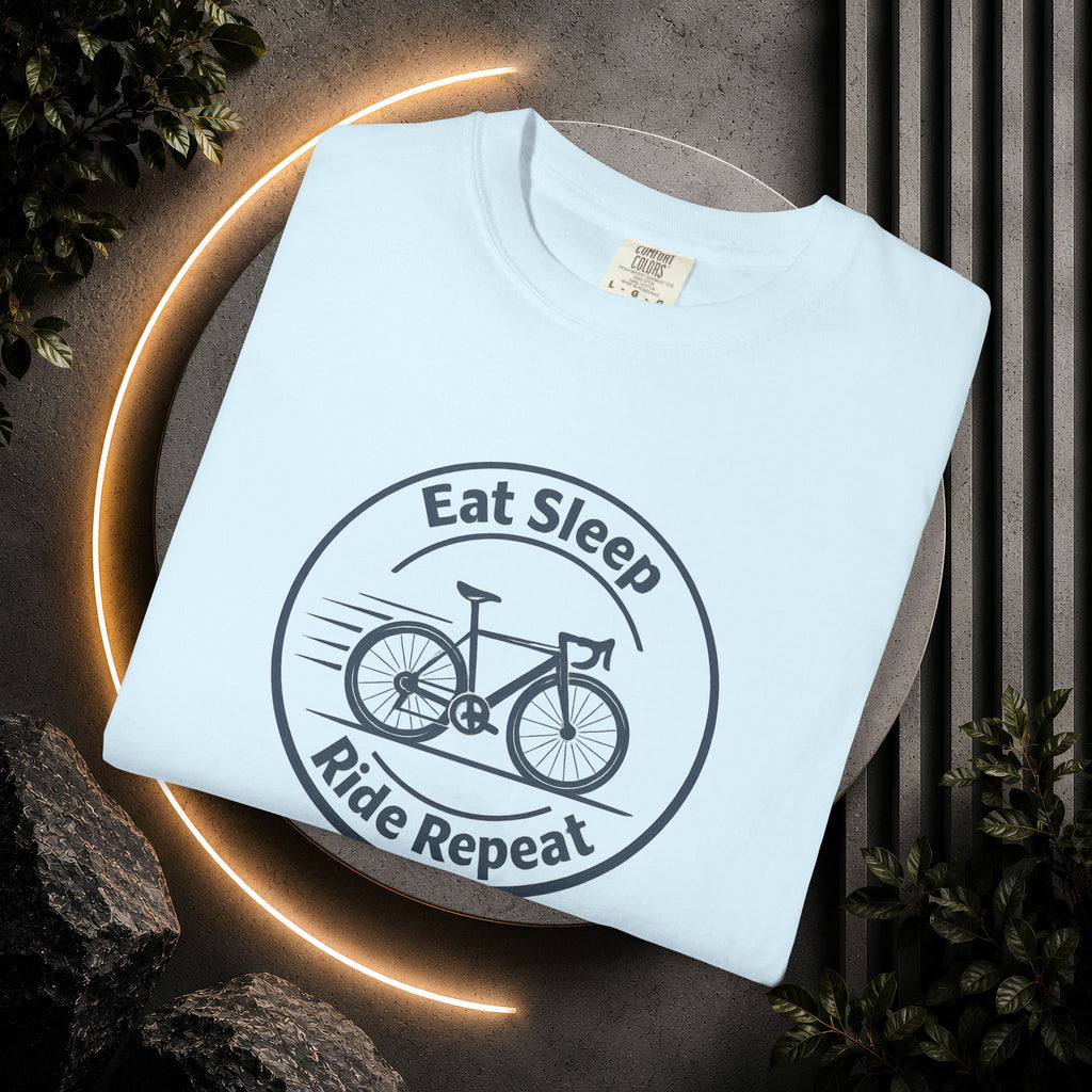 Cycling Tee — "Eat Sleep Ride Repeat" Bike Shirt