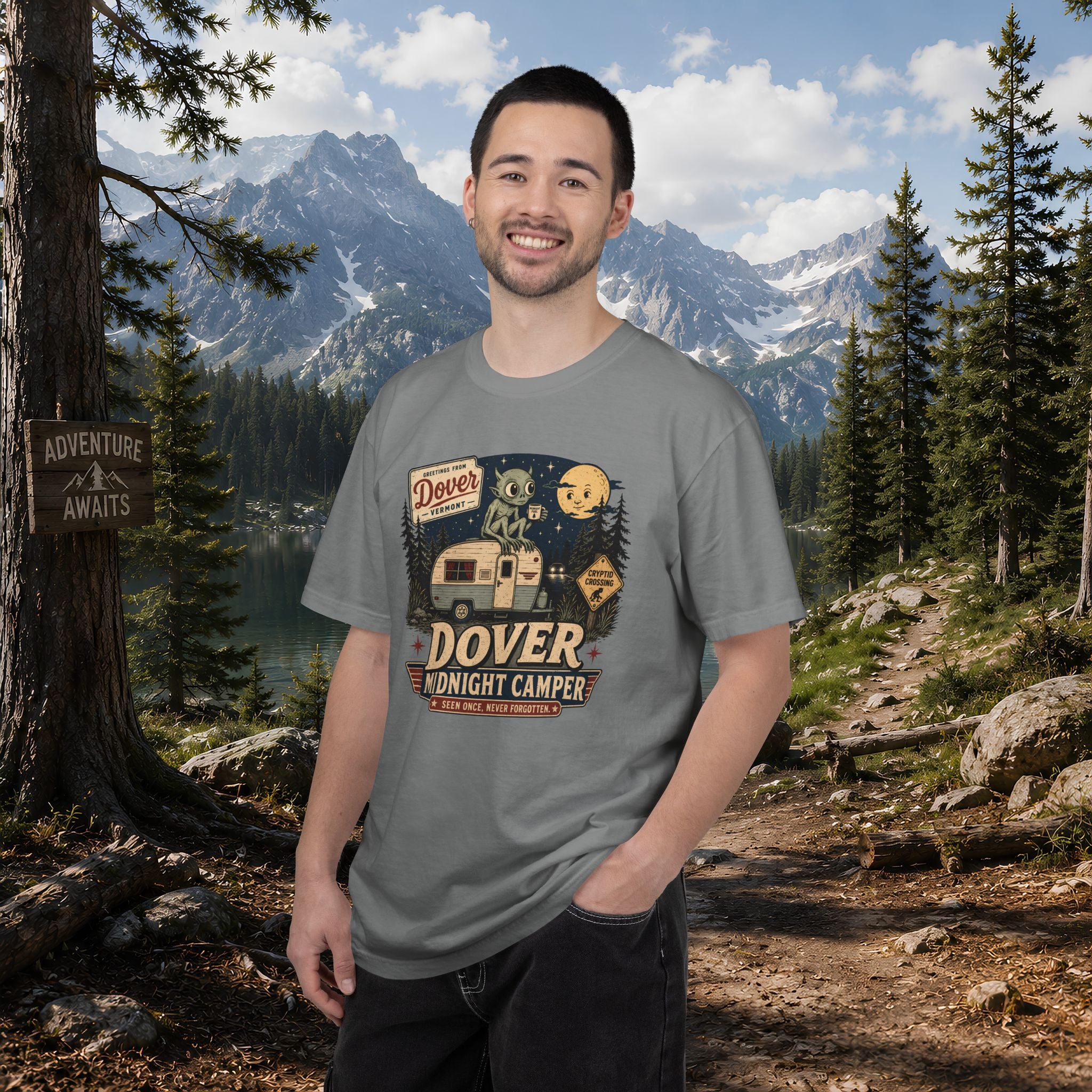 Dover Demon Midnight Camper T-Shirt — Vintage RV Camping Tee
