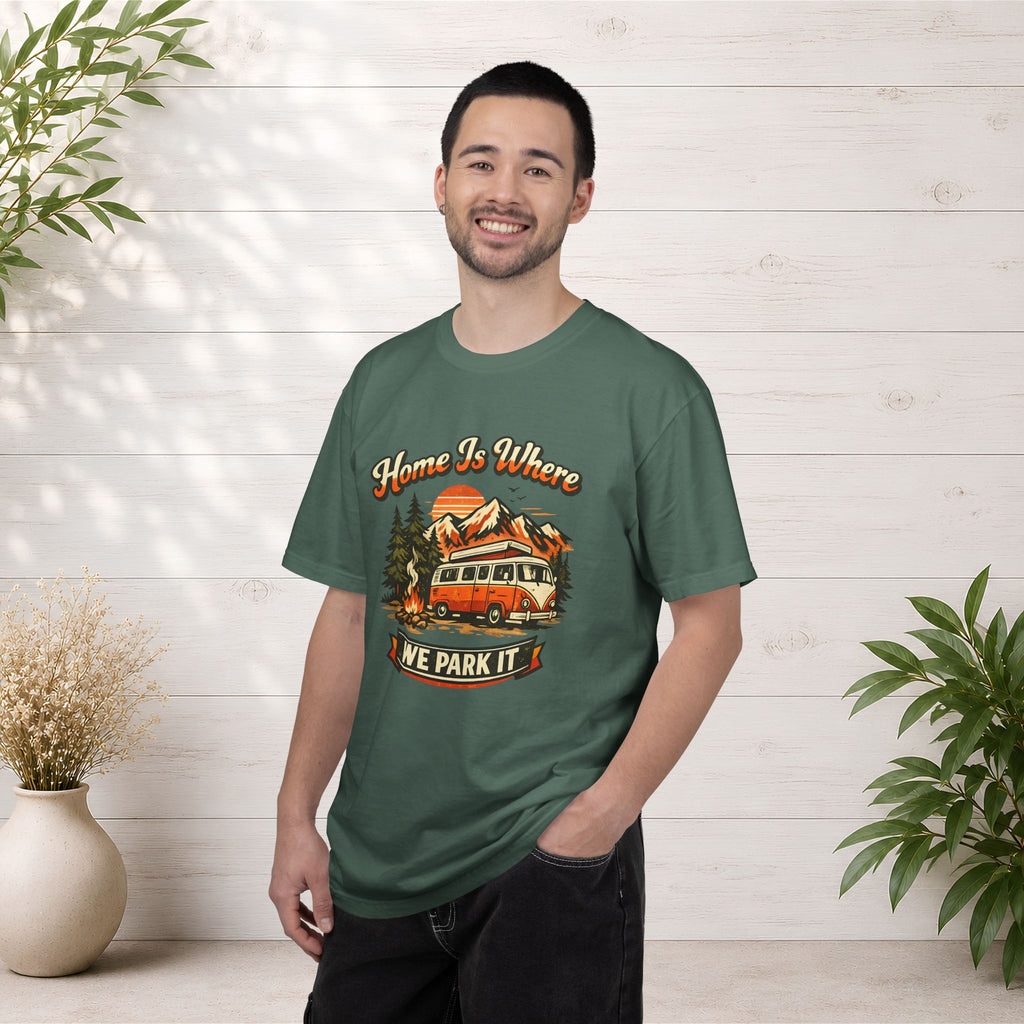 "Home Is Where We Park It" Camper Van Graphic Tee