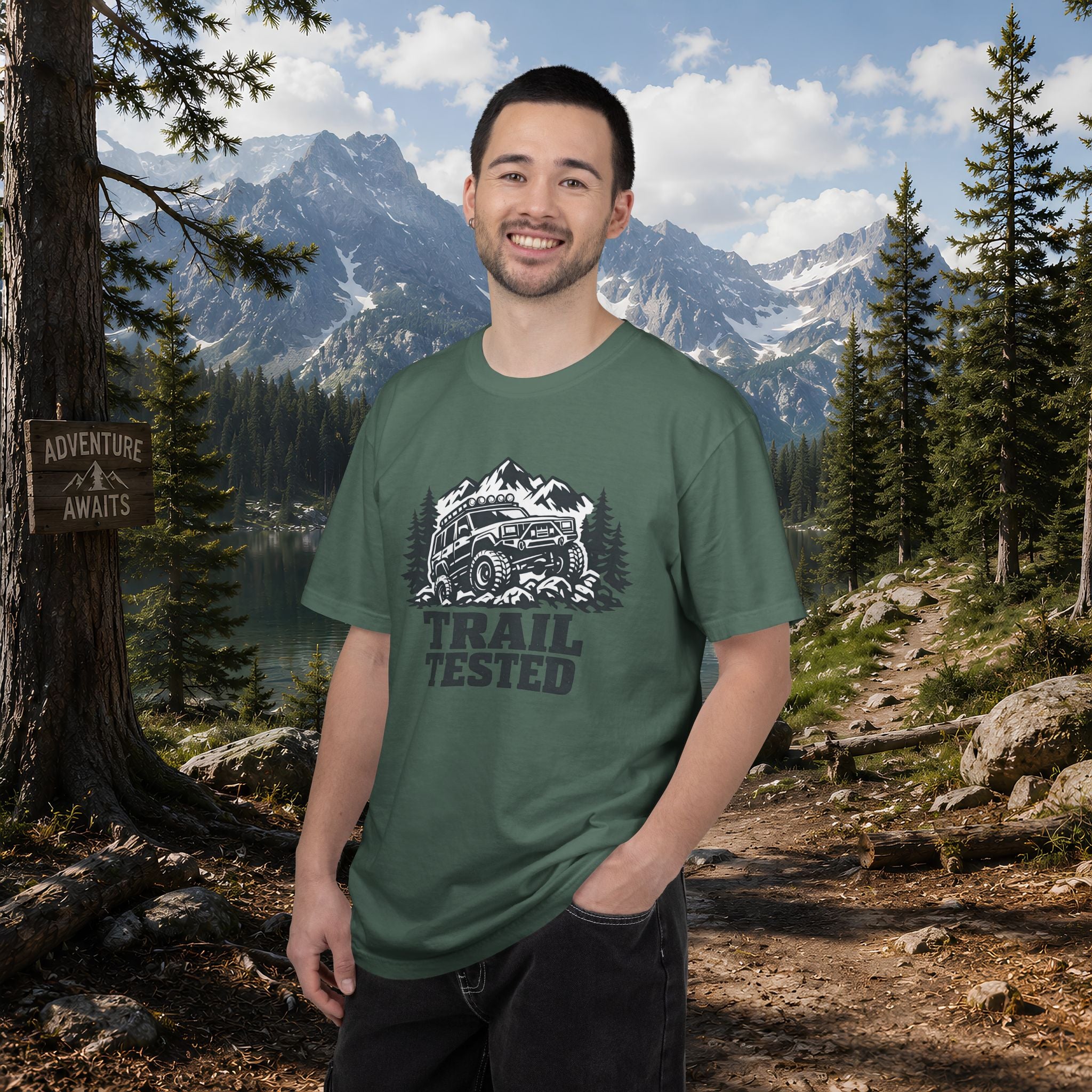 Trail Tested T-Shirt — Off-Road Jeep Mountain Adventure Tee