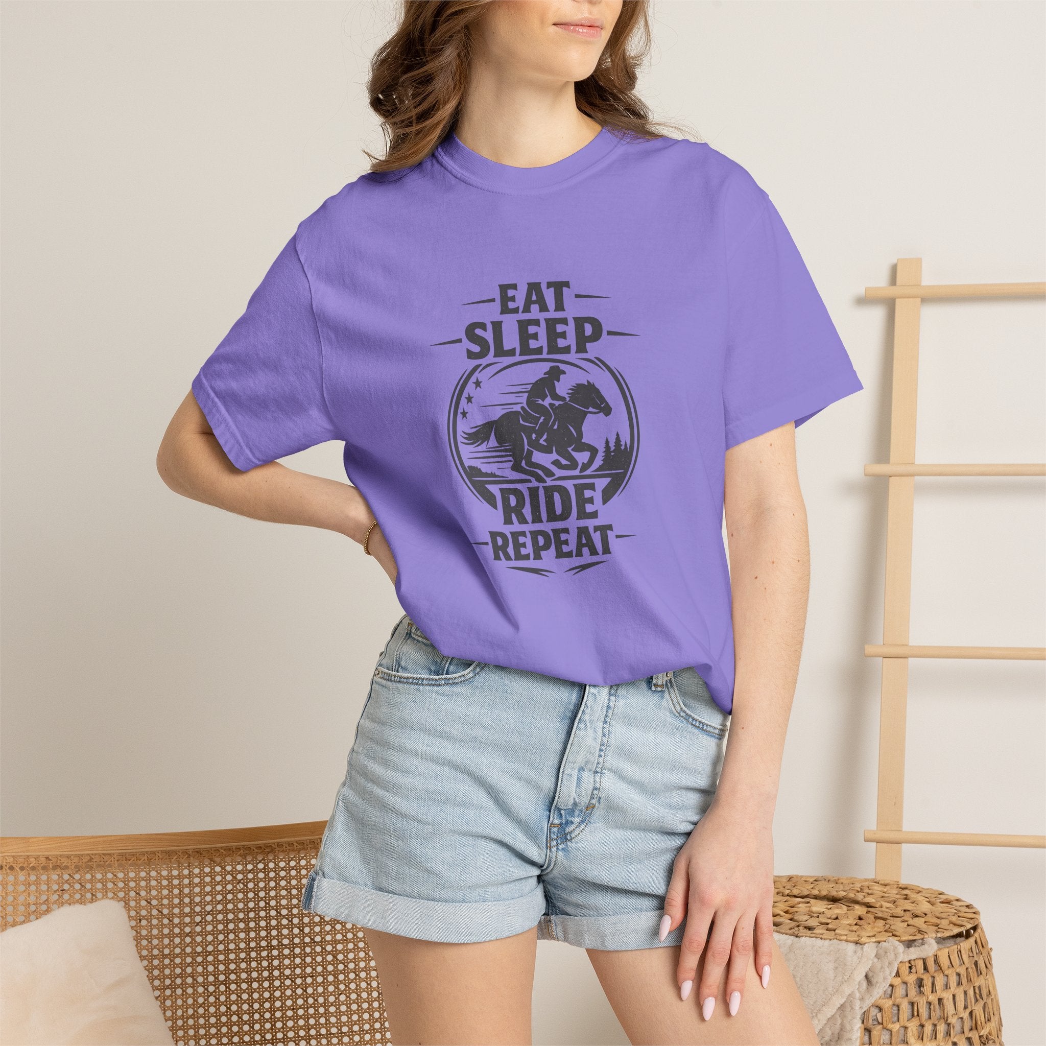 Eat Sleep Ride Repeat T-Shirt — Horse Rider Graphic Tee
