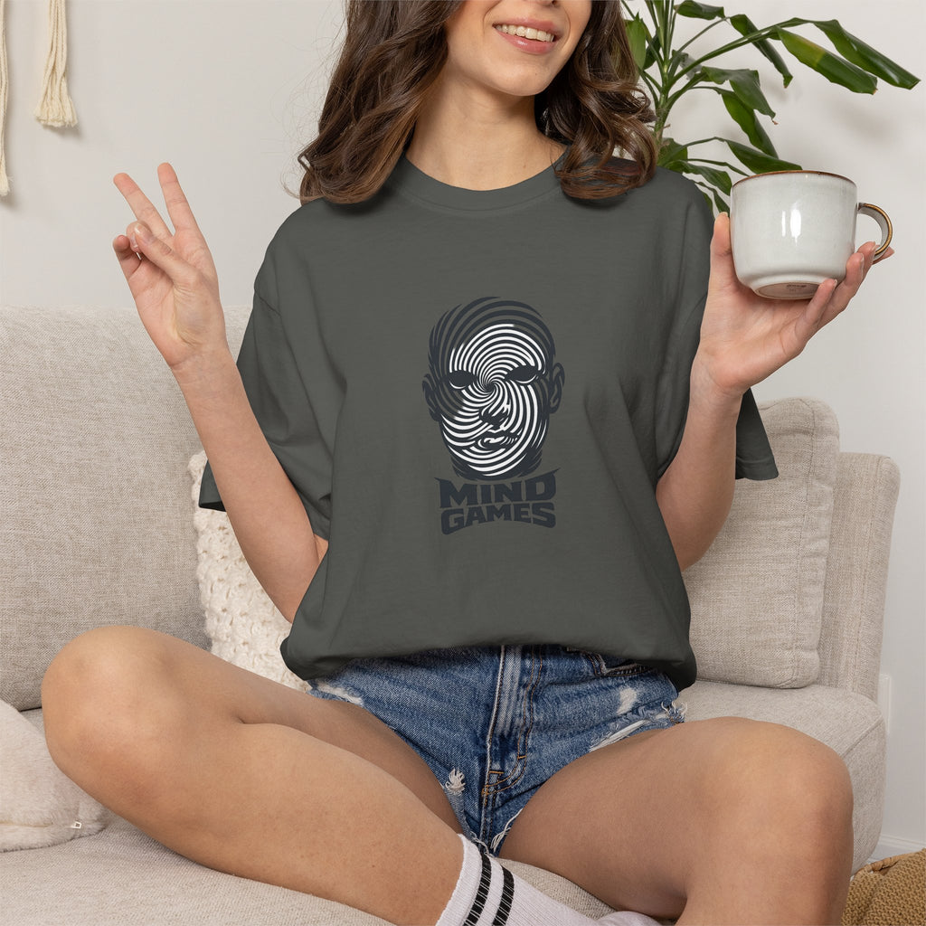 Mind Games T‑Shirt — Optical Illusion Head Graphic Tee