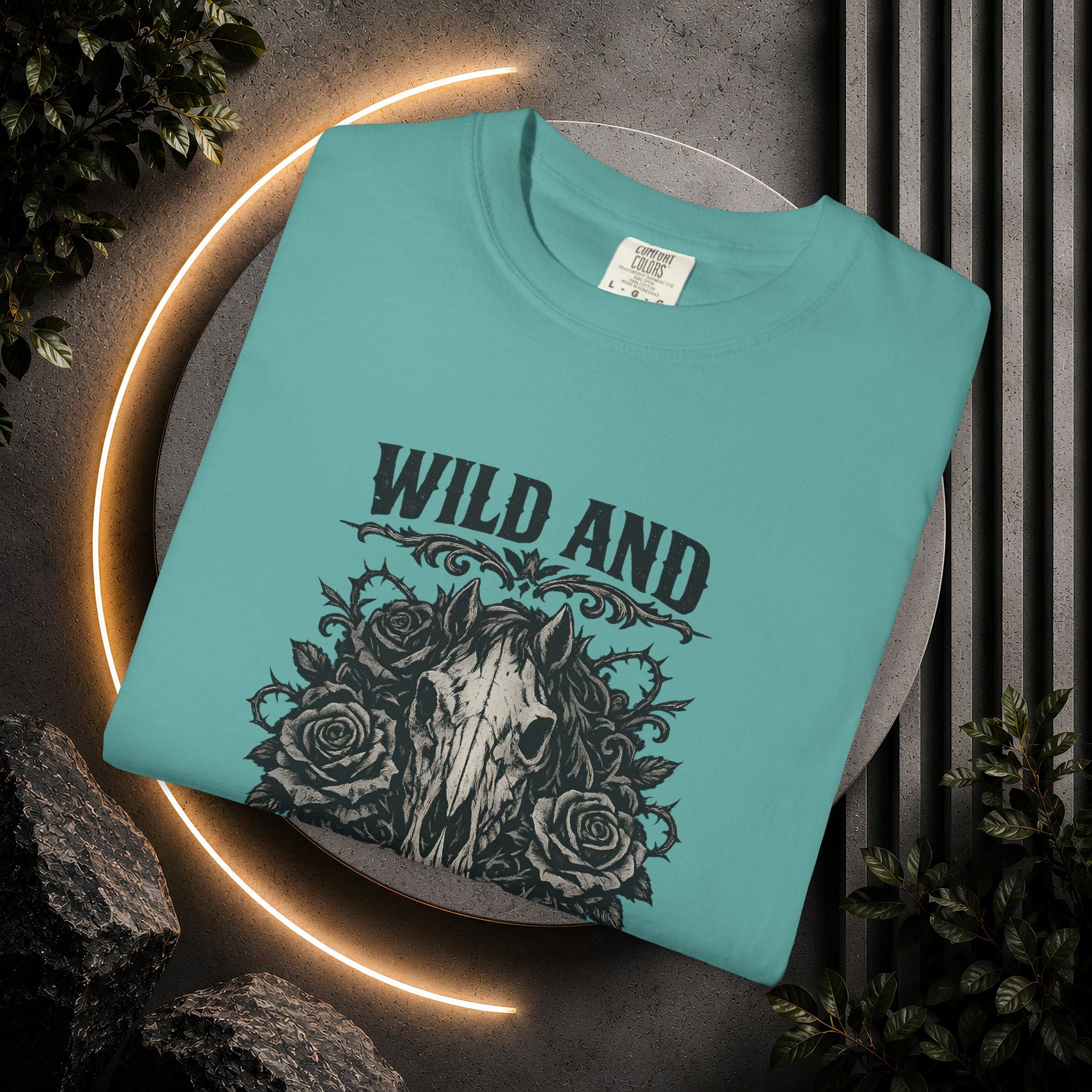 Wild and Unforgiven Skull Tee – Horse Rider Graphic T-Shirt