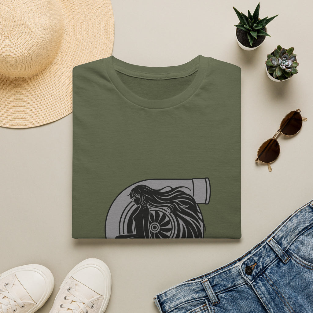 Turbo Heart Girl graphic T-Shirt | Racing Turbo design