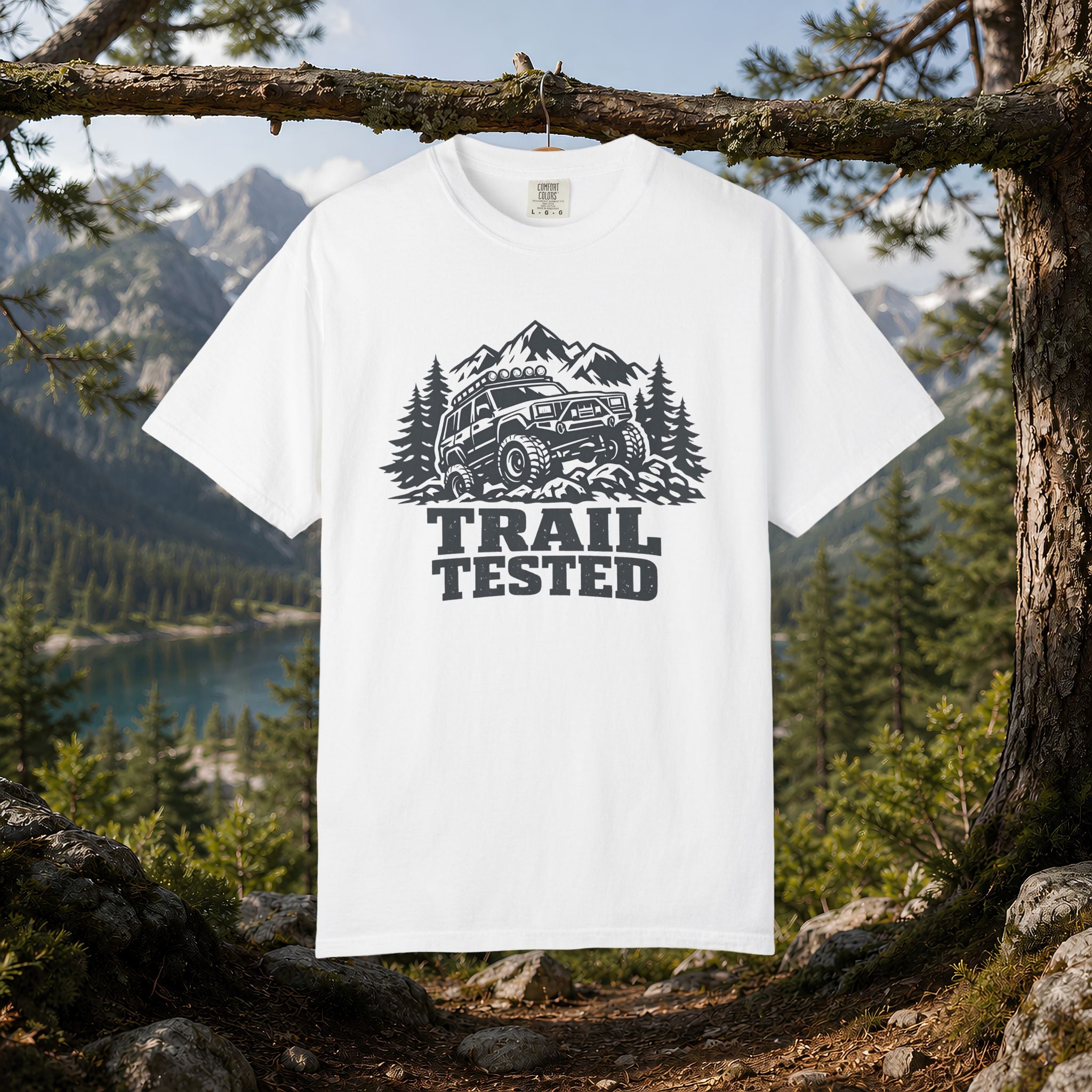 Trail Tested T-Shirt — Off-Road Jeep Mountain Adventure Tee