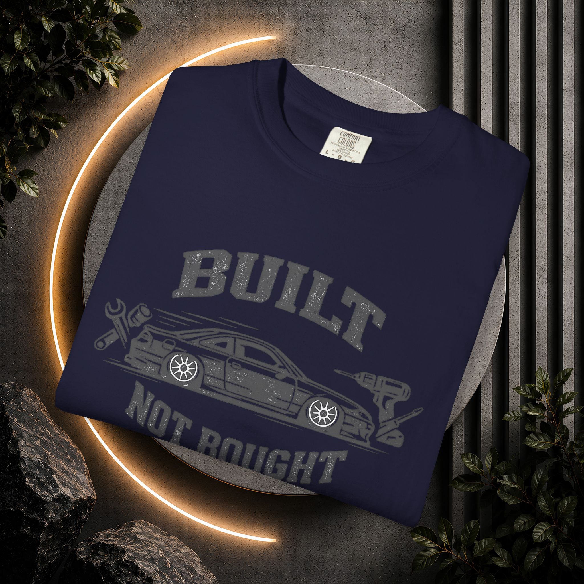 Built Not Bought Car T-Shirt — Automotive Mechanic Tuner Tee