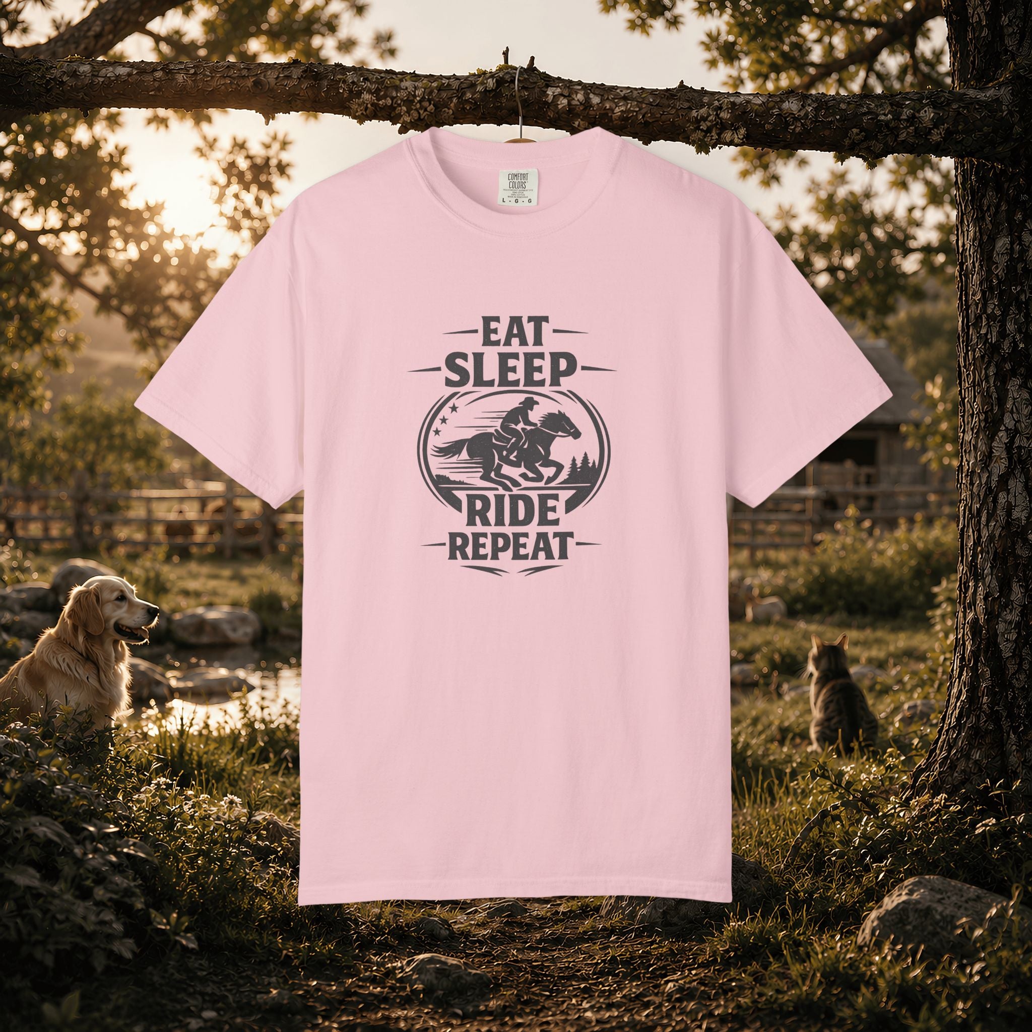 Eat Sleep Ride Repeat T-Shirt — Horse Rider Graphic Tee