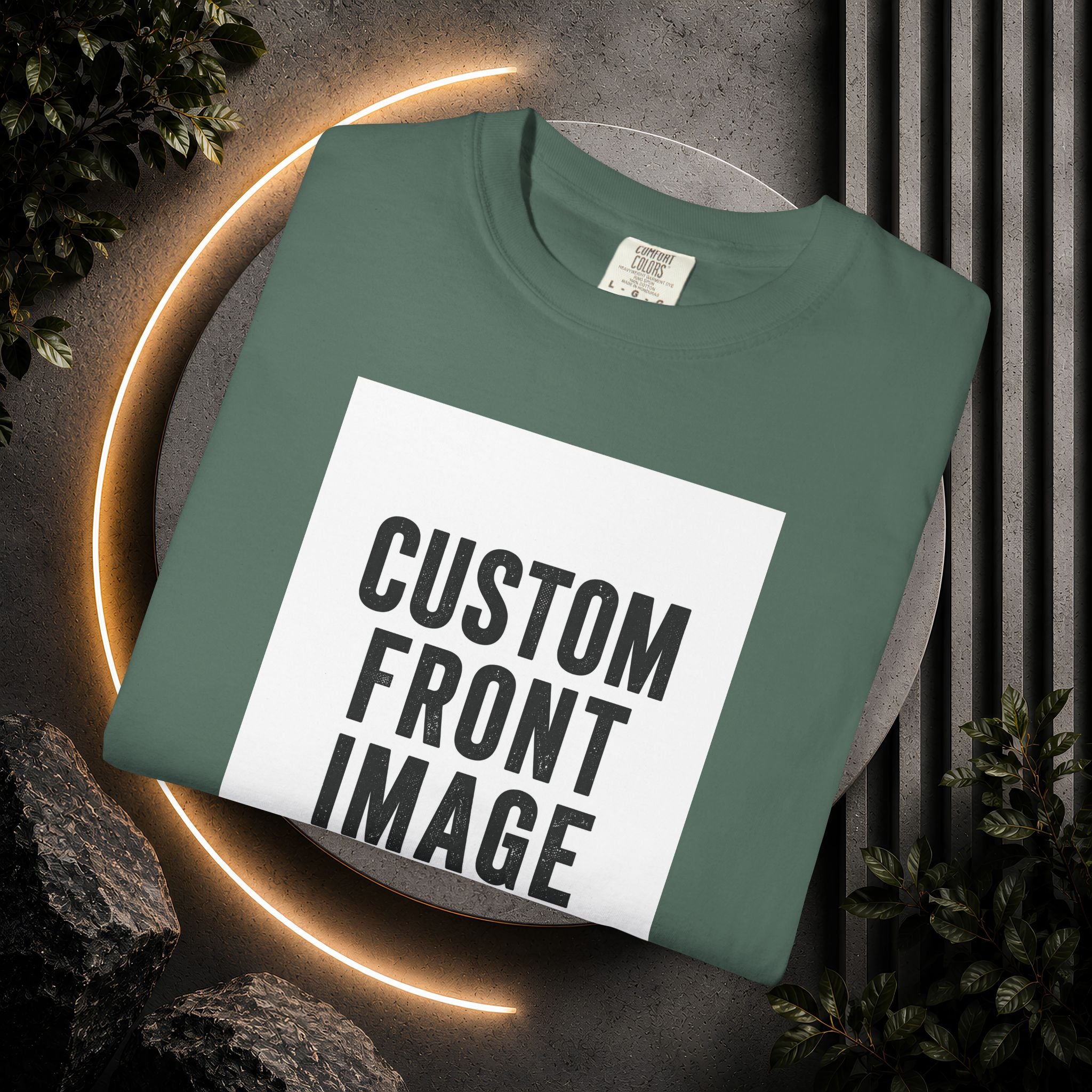 Custom Portrait Small Image Front T-Shirt - Add Your Own Image