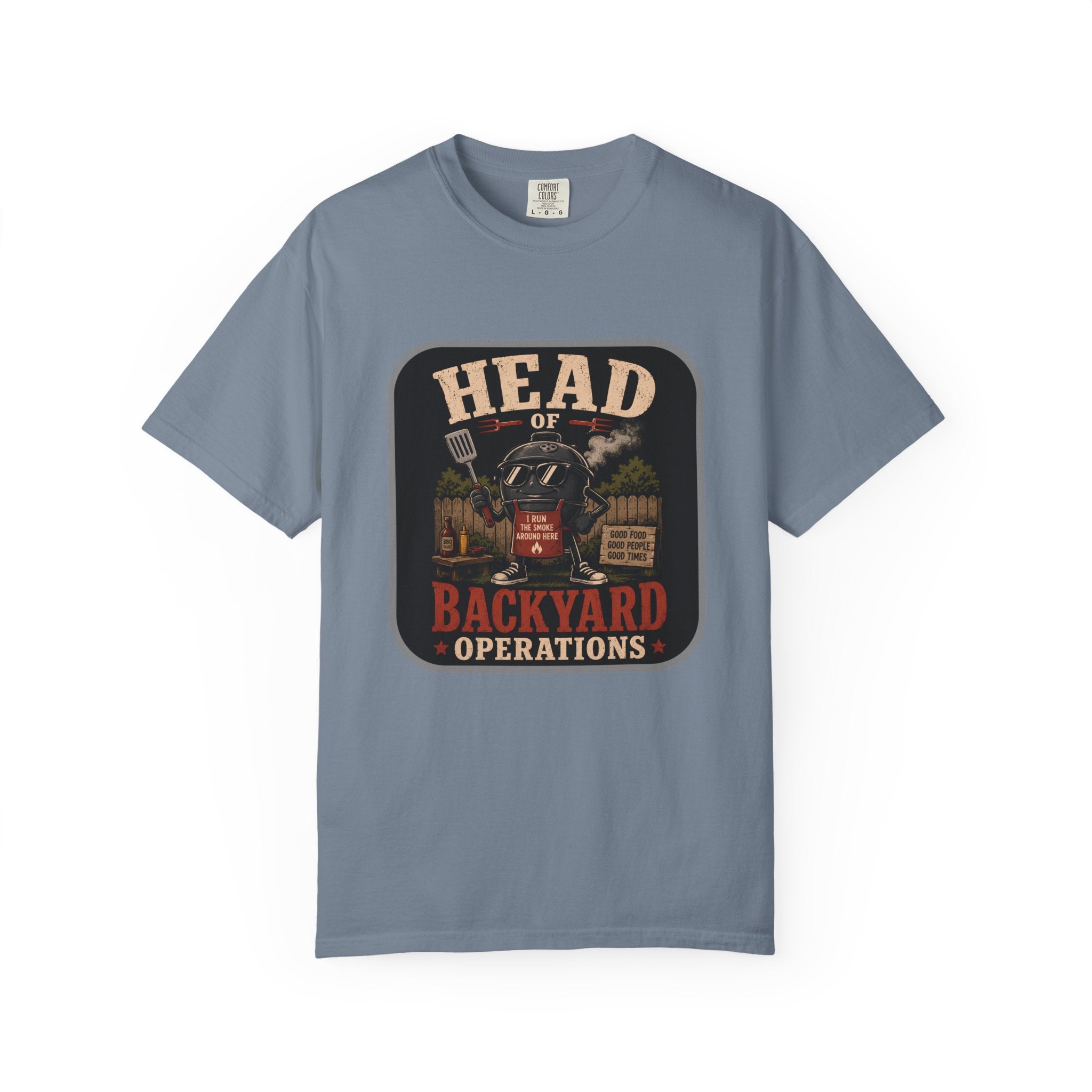 Head of Backyard Operations T-Shirt | BBQ Grill Vintage Graphic