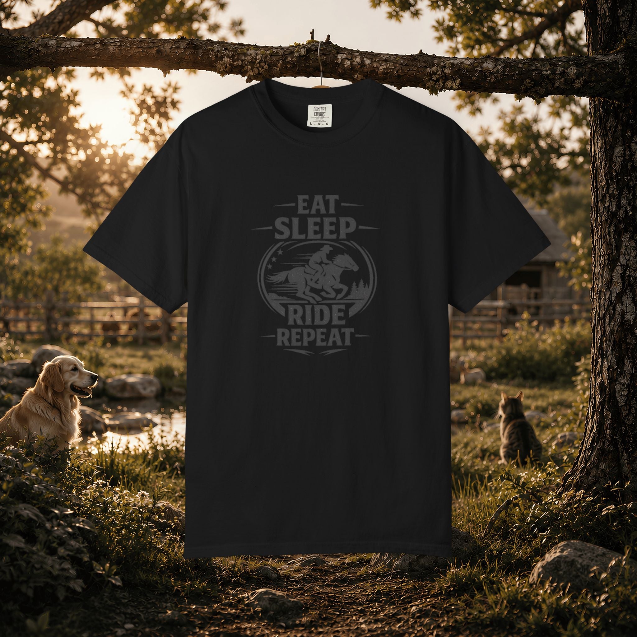 Eat Sleep Ride Repeat T-Shirt — Horse Rider Graphic Tee
