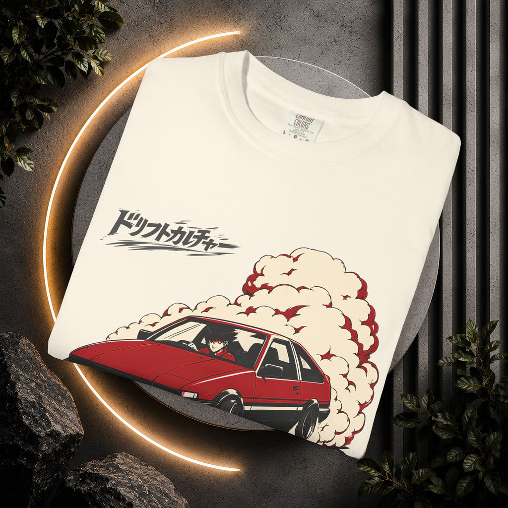 Drift Culture Anime Style T-Shirt - Japanese Retro Car Racing Graphic Tee