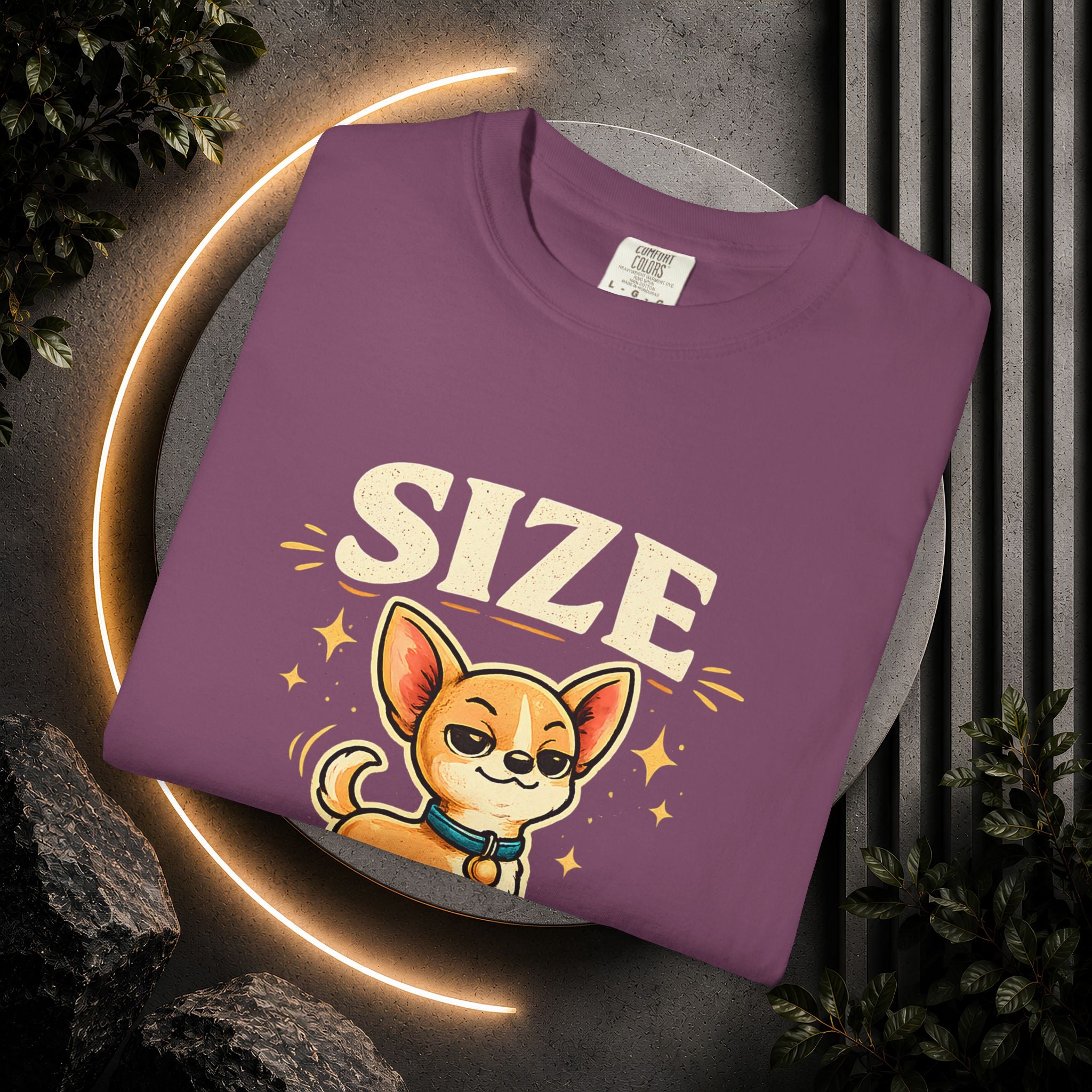Size Doesnt Matter Chihuahua T-Shirt | Cute Dog Graphic Tee