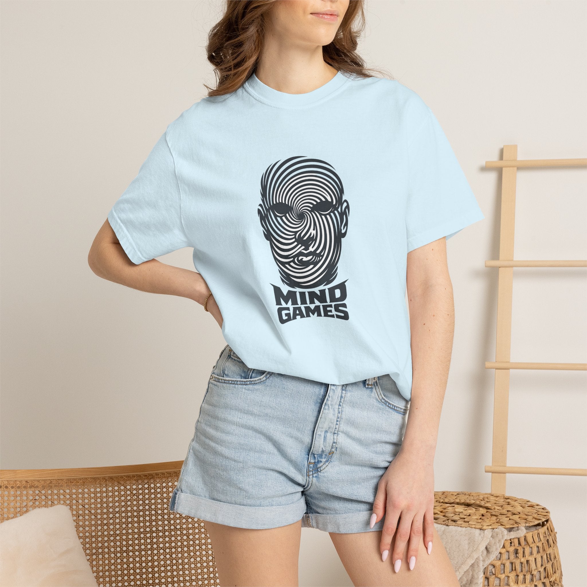 Mind Games T‑Shirt — Optical Illusion Head Graphic Tee