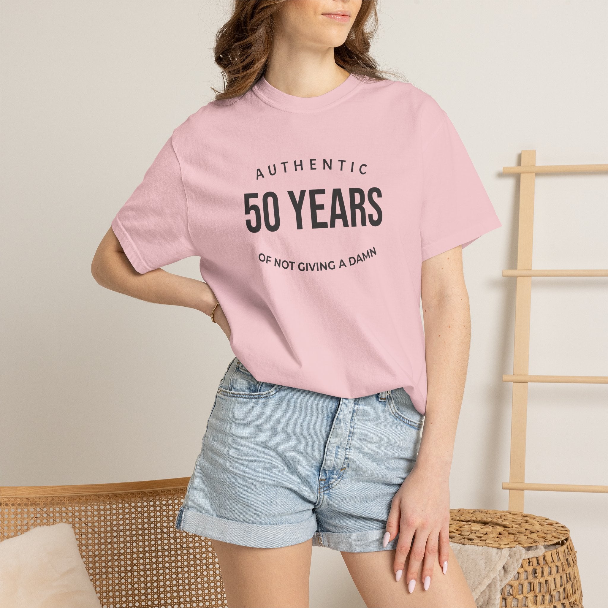 "Authentic" Custom Text "of Not Giving a Damn" T-Shirt