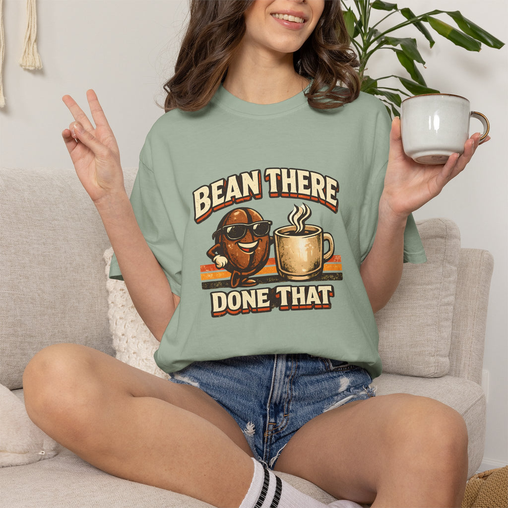 Coffee T-Shirt — "Bean There Done That" Retro Coffee Shirt