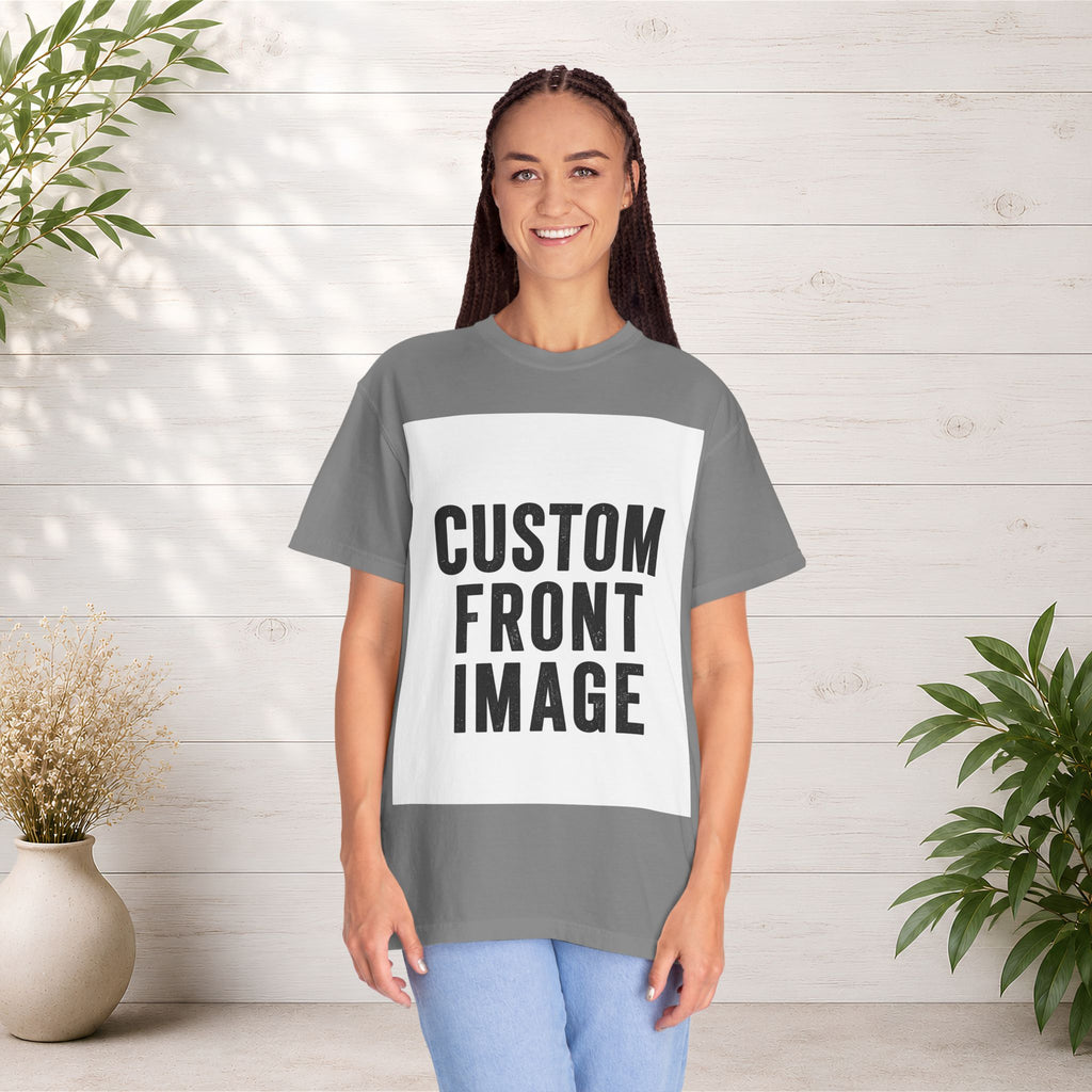 Custom Image Front T-Shirt - Add Your Own Image