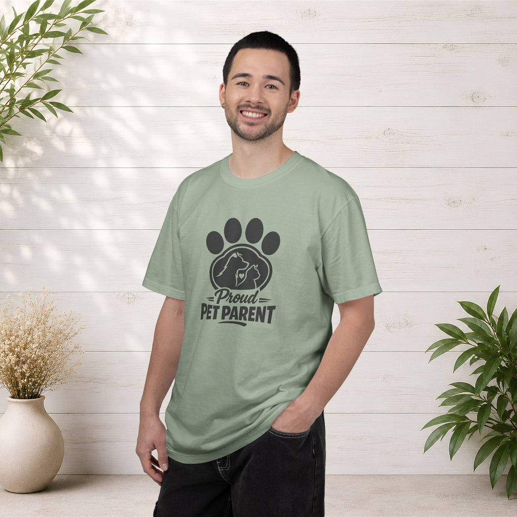 Proud Pet Parent T-Shirt — Paw Print Dog & Cat Shirt for Animal Lovers