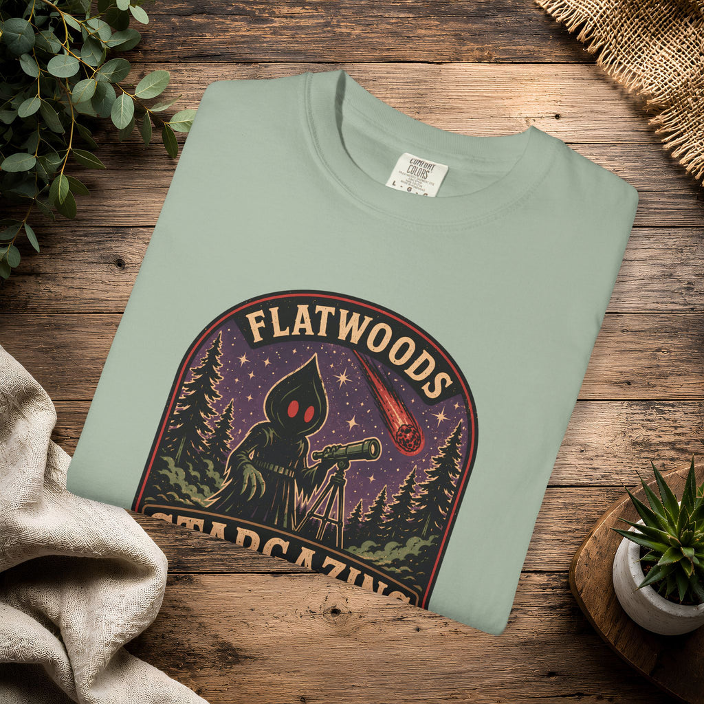 Flatwoods Stargazing Society T‑Shirt — Night Sky Adventure Tee