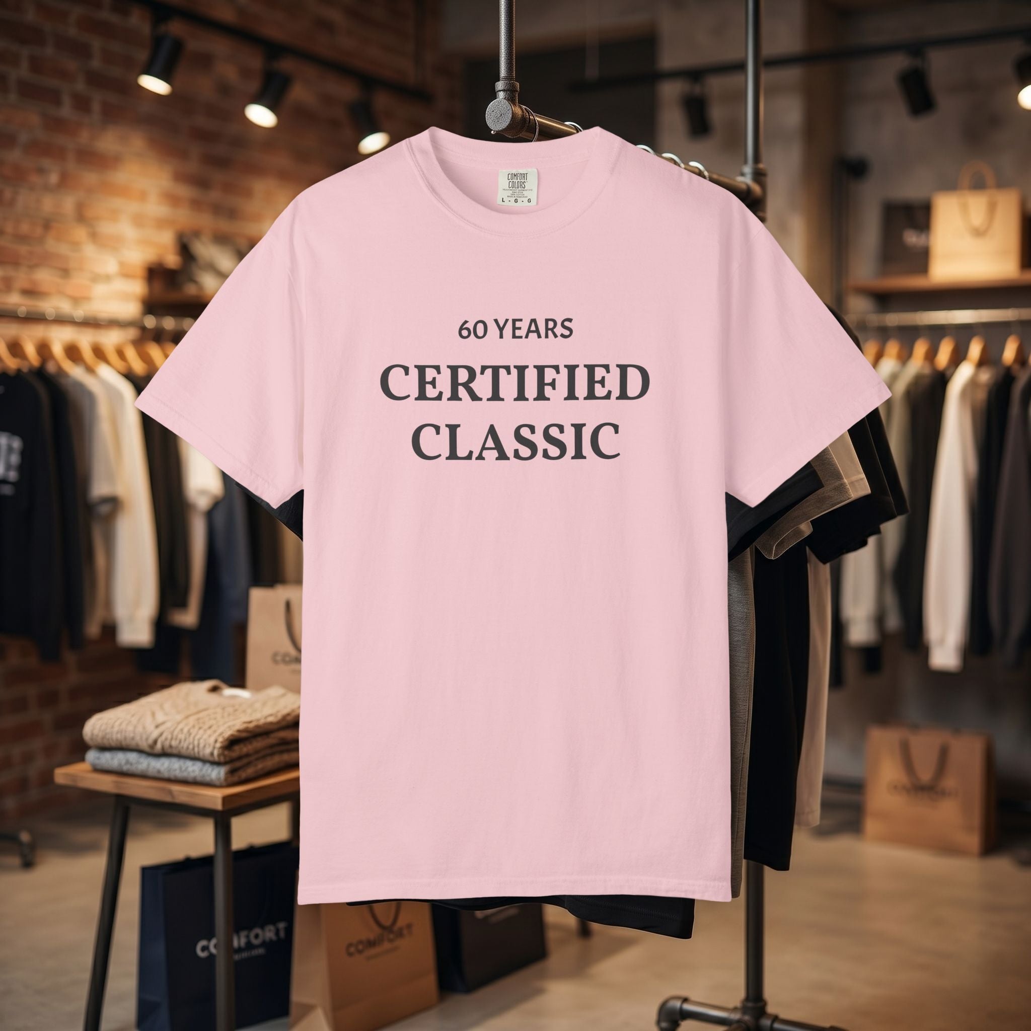 Custom Text "Certified Classic" T-Shirt — Personalized Text Tee