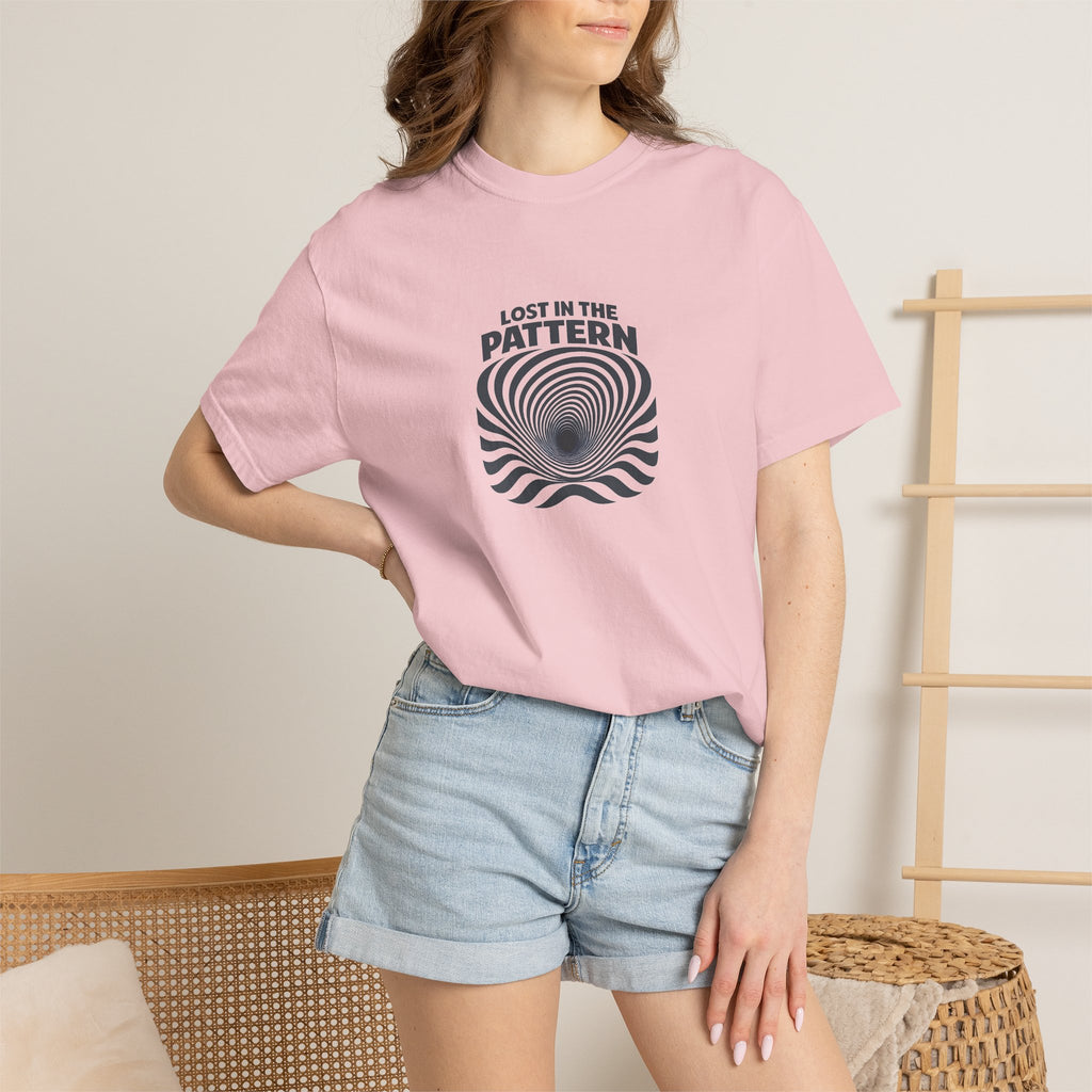 Lost in the Pattern T‑Shirt — Optical Illusion Graphic Tee
