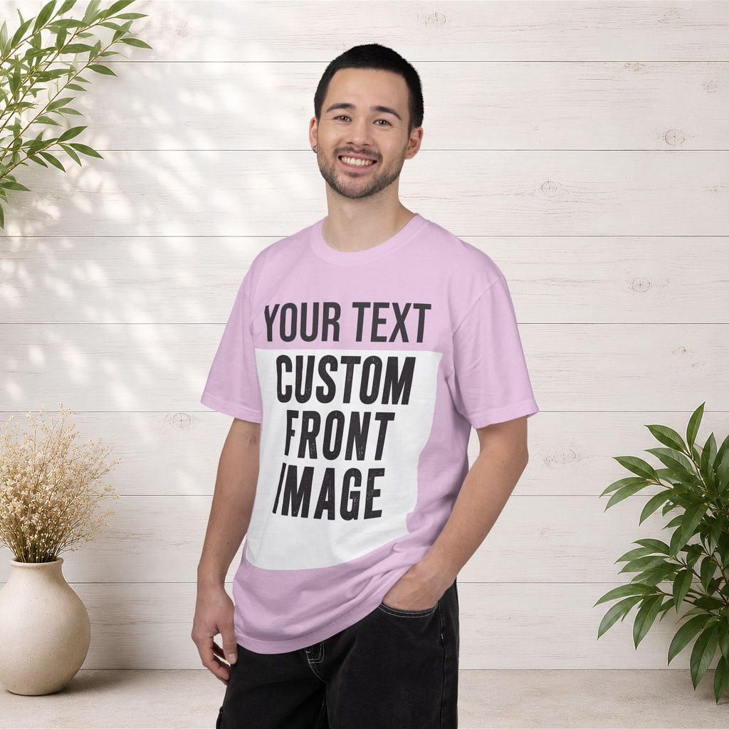 Custom Front Print T-Shirt — Personalized Text & Image Tee