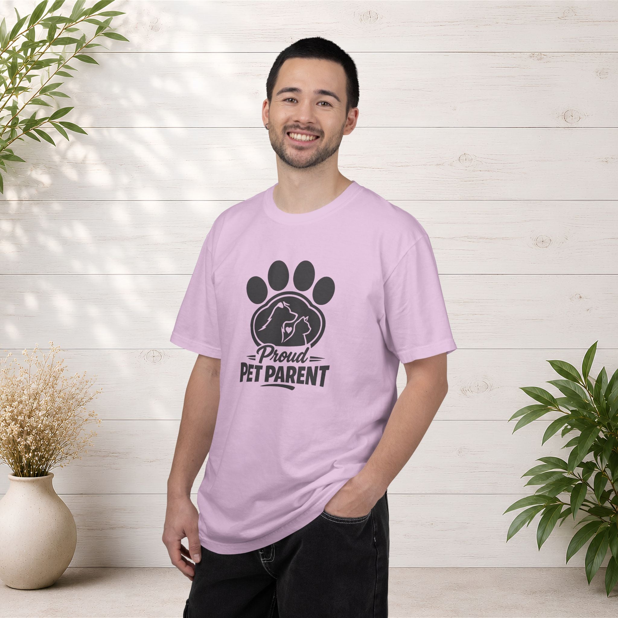 Proud Pet Parent T-Shirt — Paw Print Dog & Cat Shirt for Animal Lovers