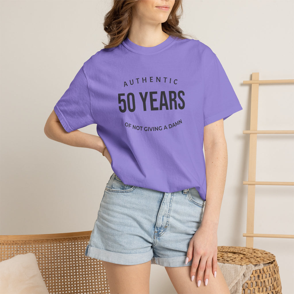"Authentic" Custom Text "of Not Giving a Damn" T-Shirt