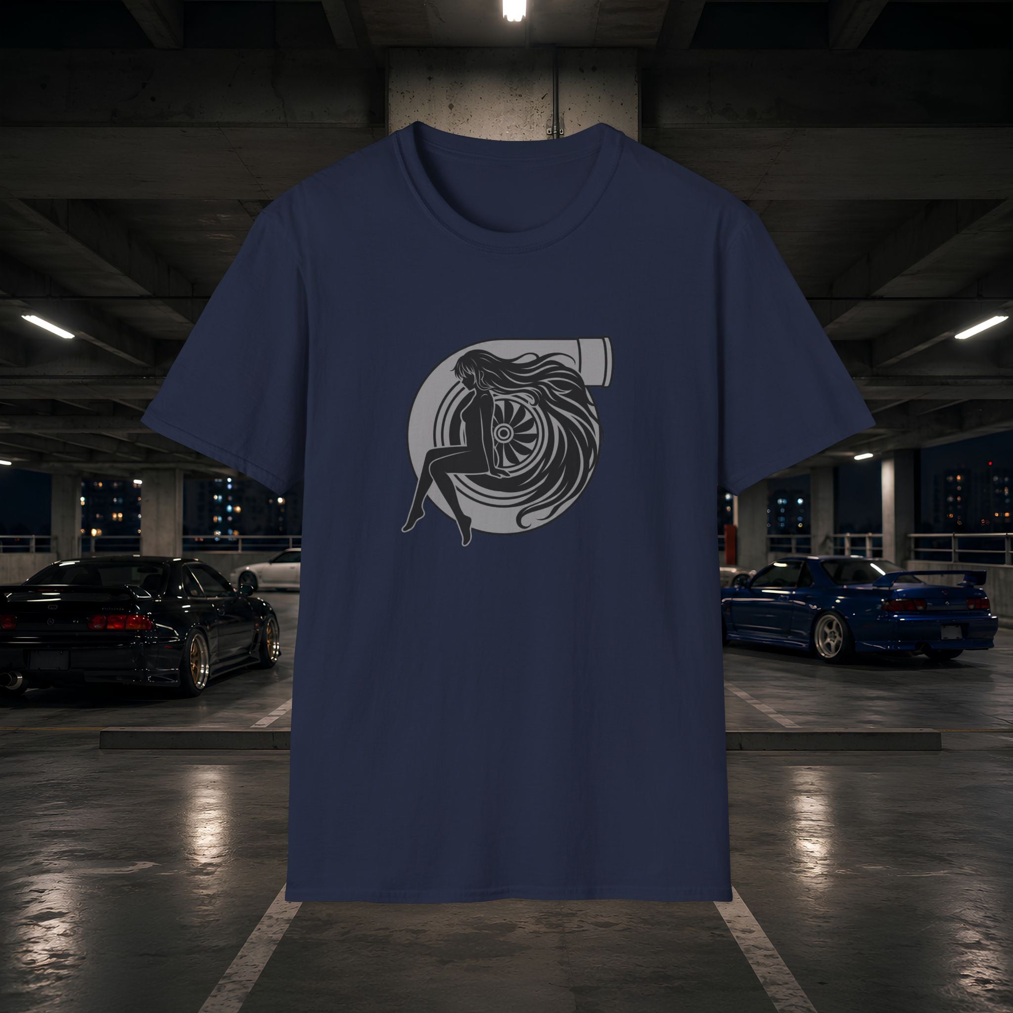 Turbo Heart Girl graphic T-Shirt | Racing Turbo design