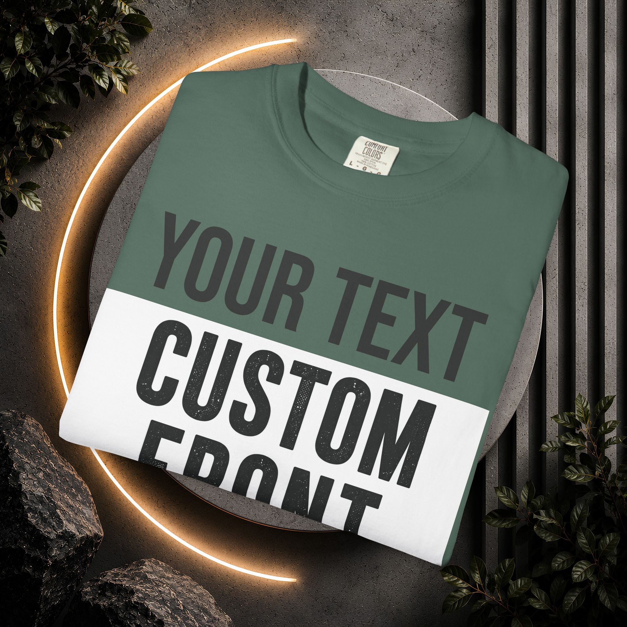 Custom Front Print T-Shirt — Personalized Text & Image Tee