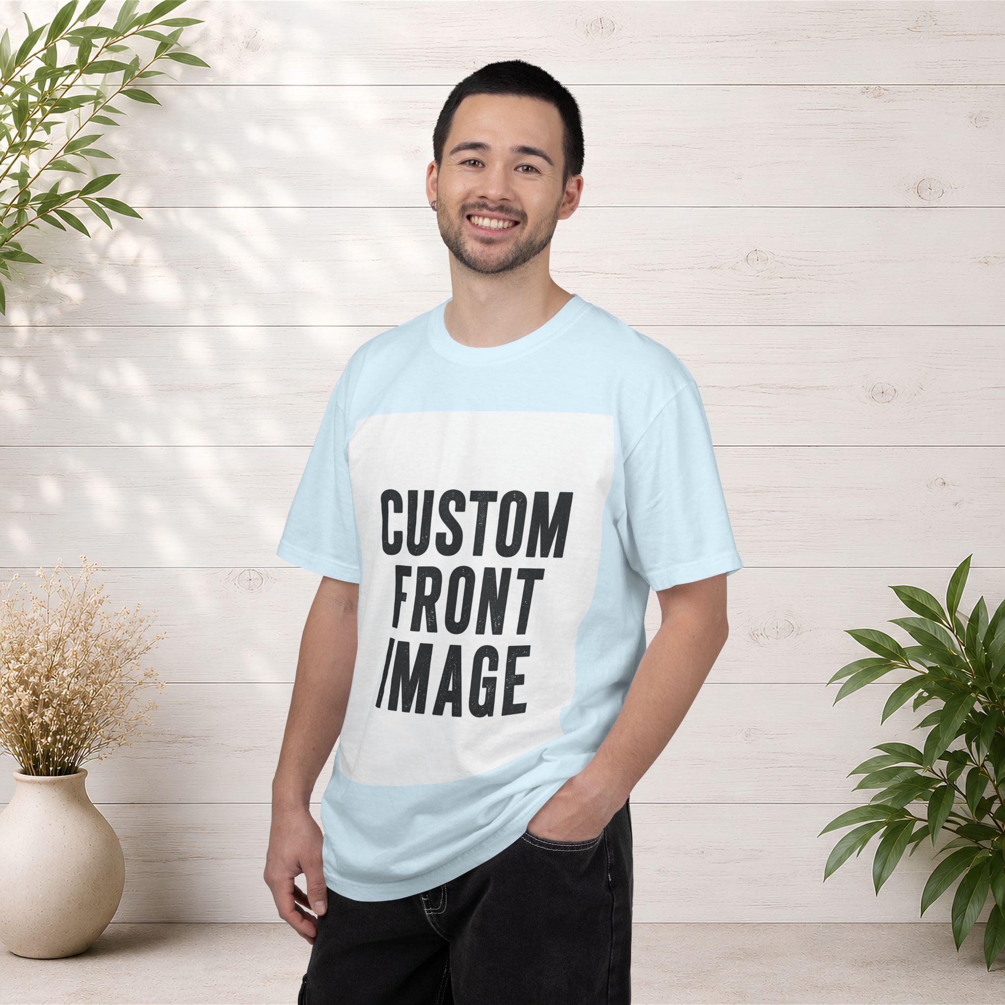 Custom Image Front T-Shirt - Add Your Own Image