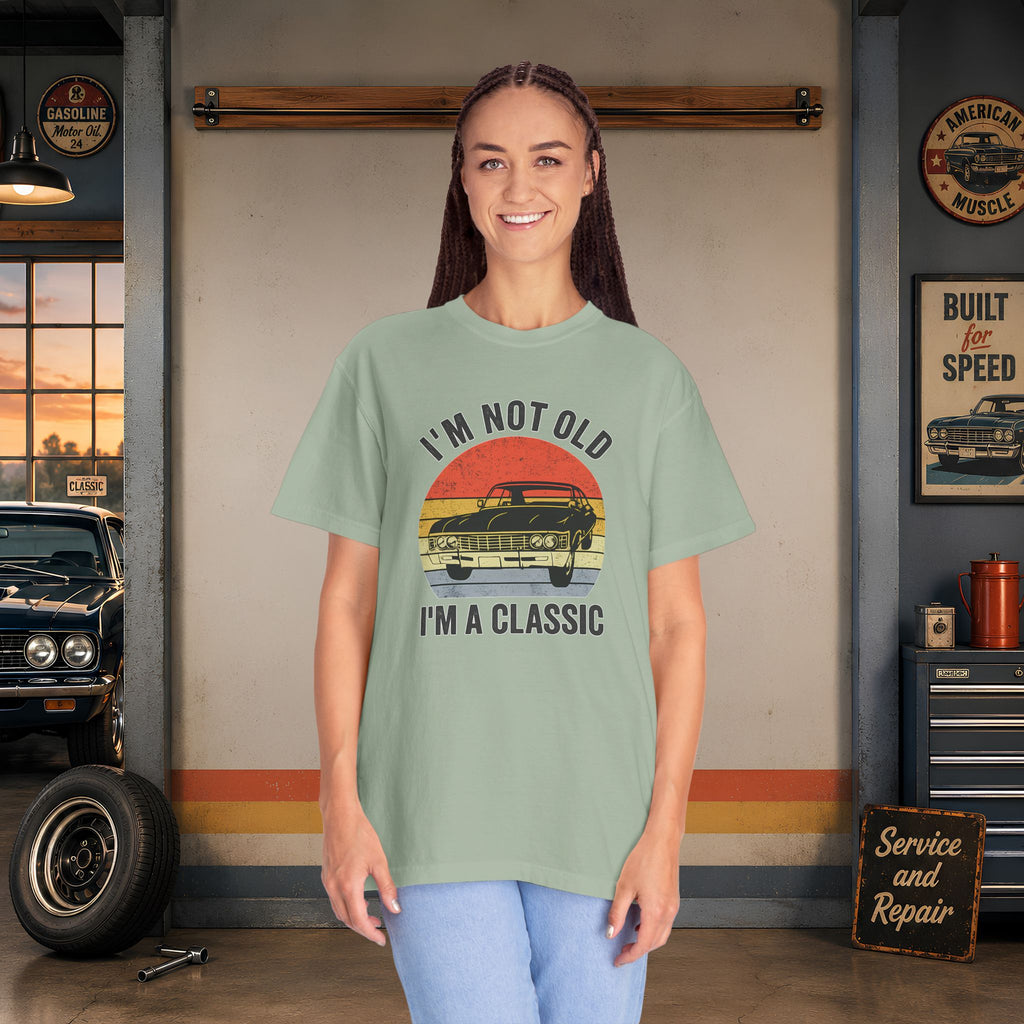 Classic Car T‑Shirt — "I'm Not Old, I'm a Classic" Vintage Auto Tee