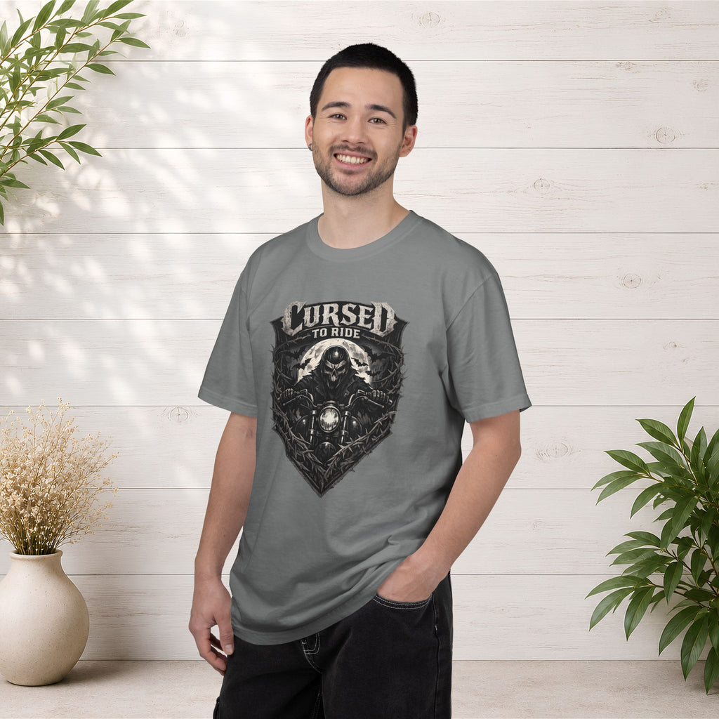 Cursed to Ride Motorcycle Graphic T-Shirt