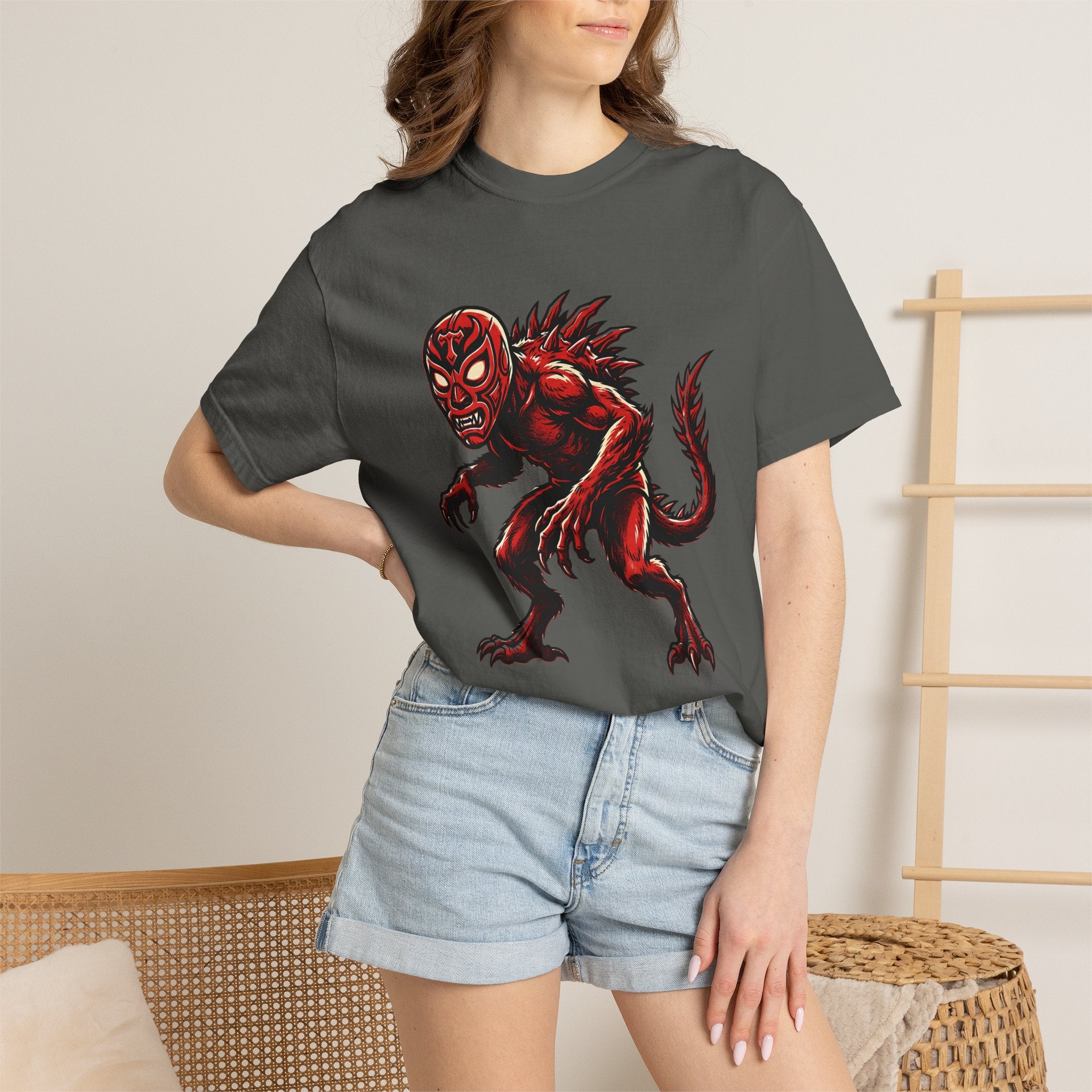 Chupacabra Cryptid Wrestler Tee T-shirt | Cryptid Shirt