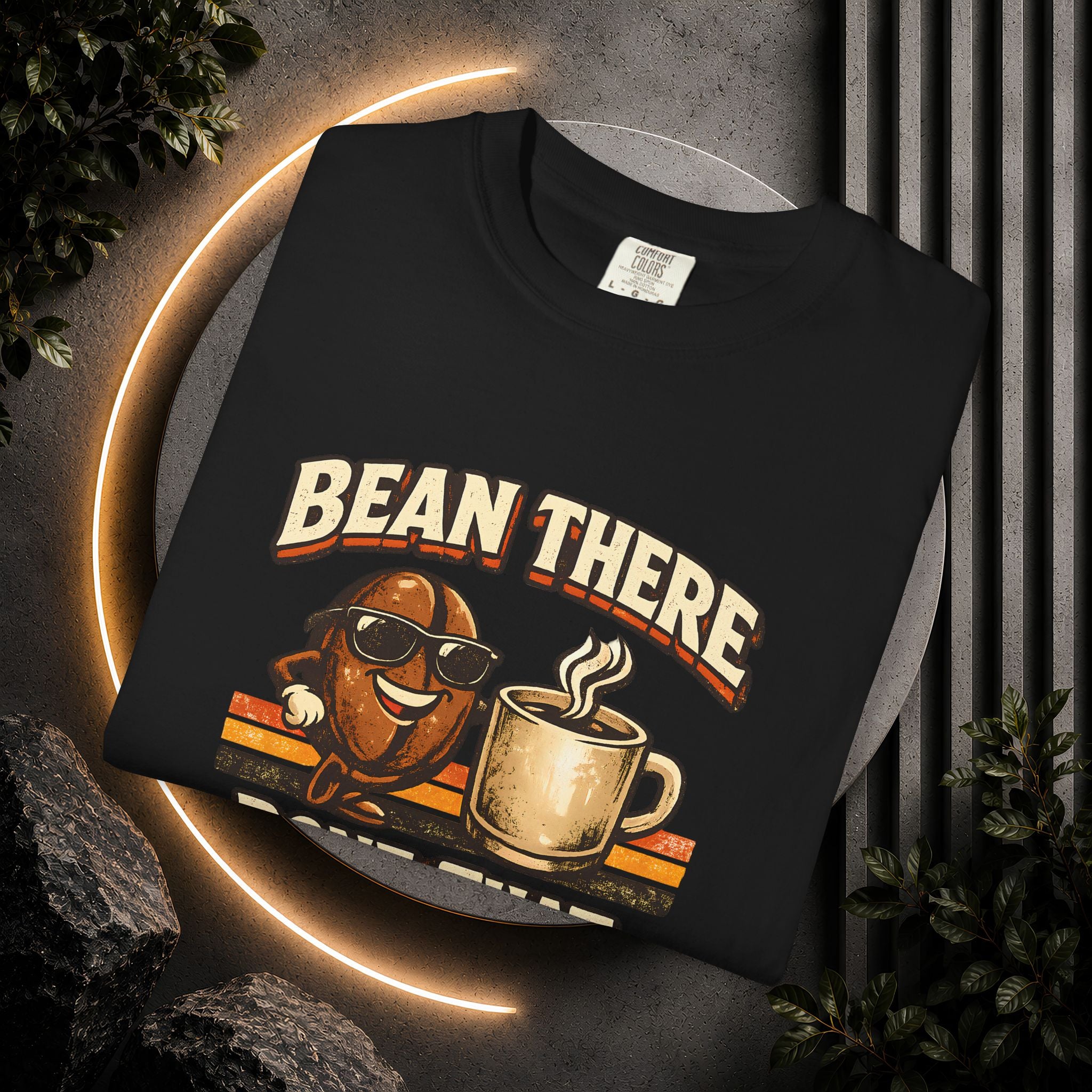 Coffee T-Shirt — "Bean There Done That" Retro Coffee Shirt