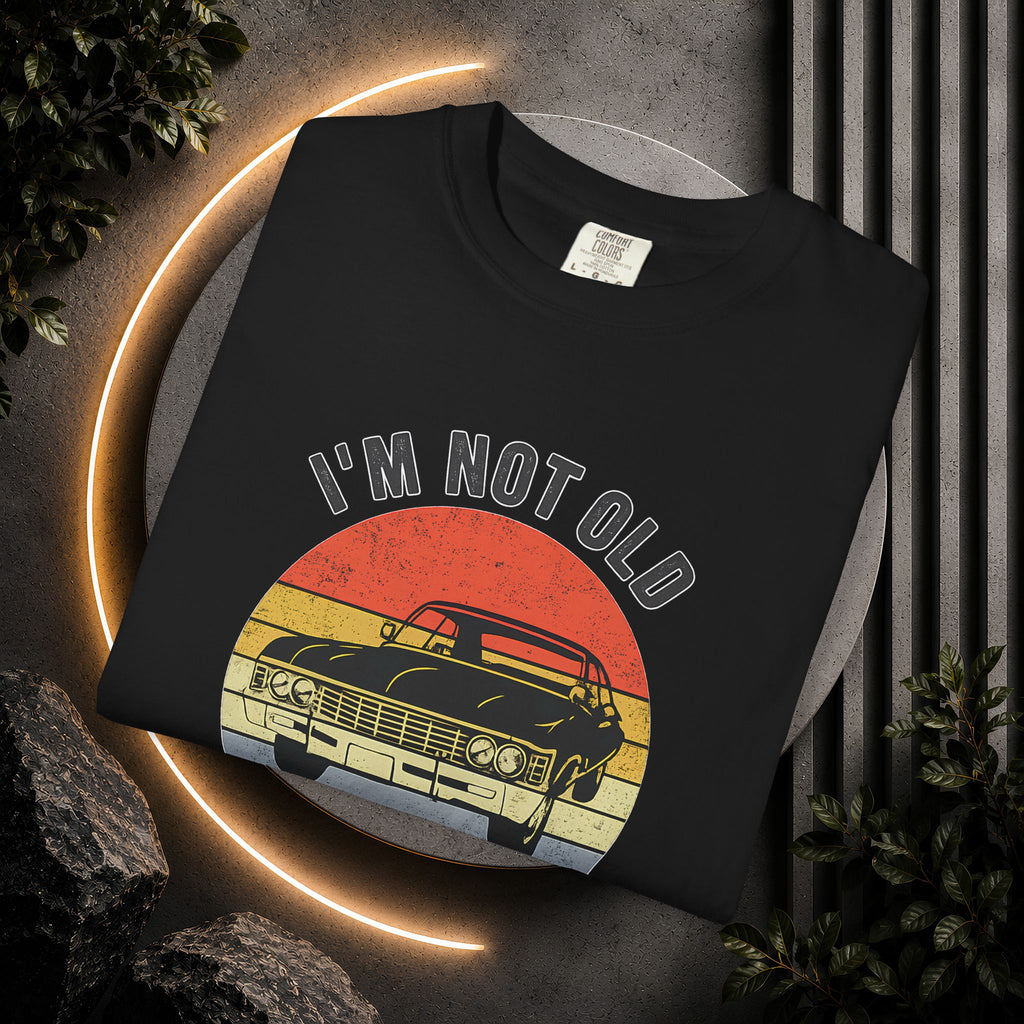 Classic Car T‑Shirt — "I'm Not Old, I'm a Classic" Vintage Auto Tee