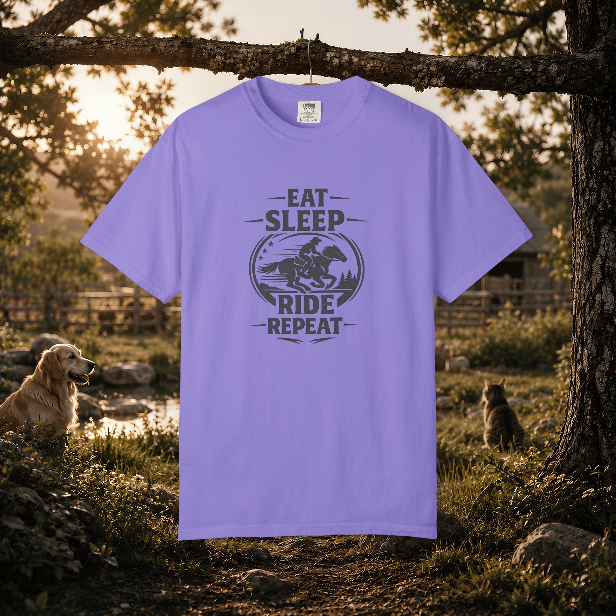 Eat Sleep Ride Repeat T-Shirt — Horse Rider Graphic Tee