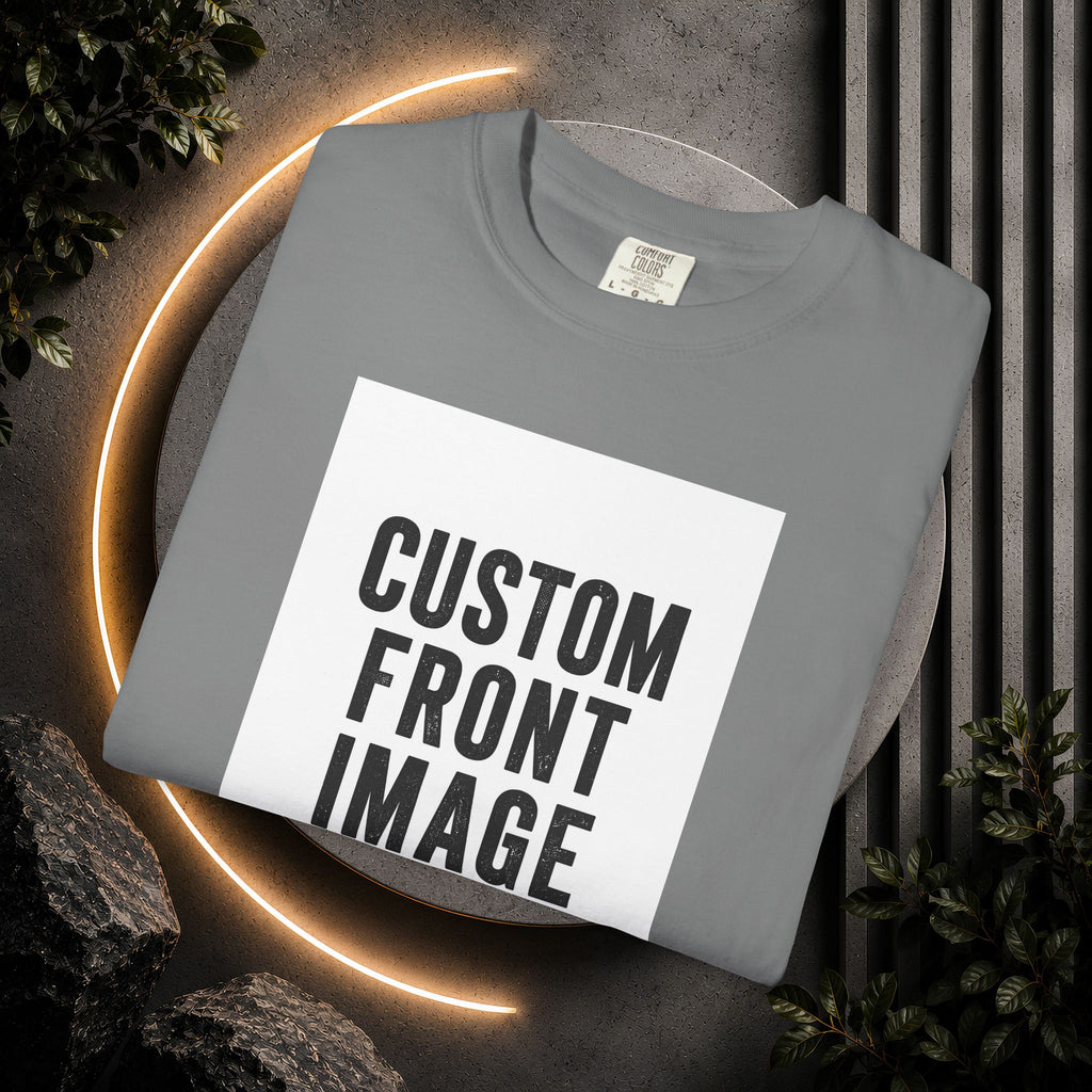 Custom Portrait Small Image Front T-Shirt - Add Your Own Image
